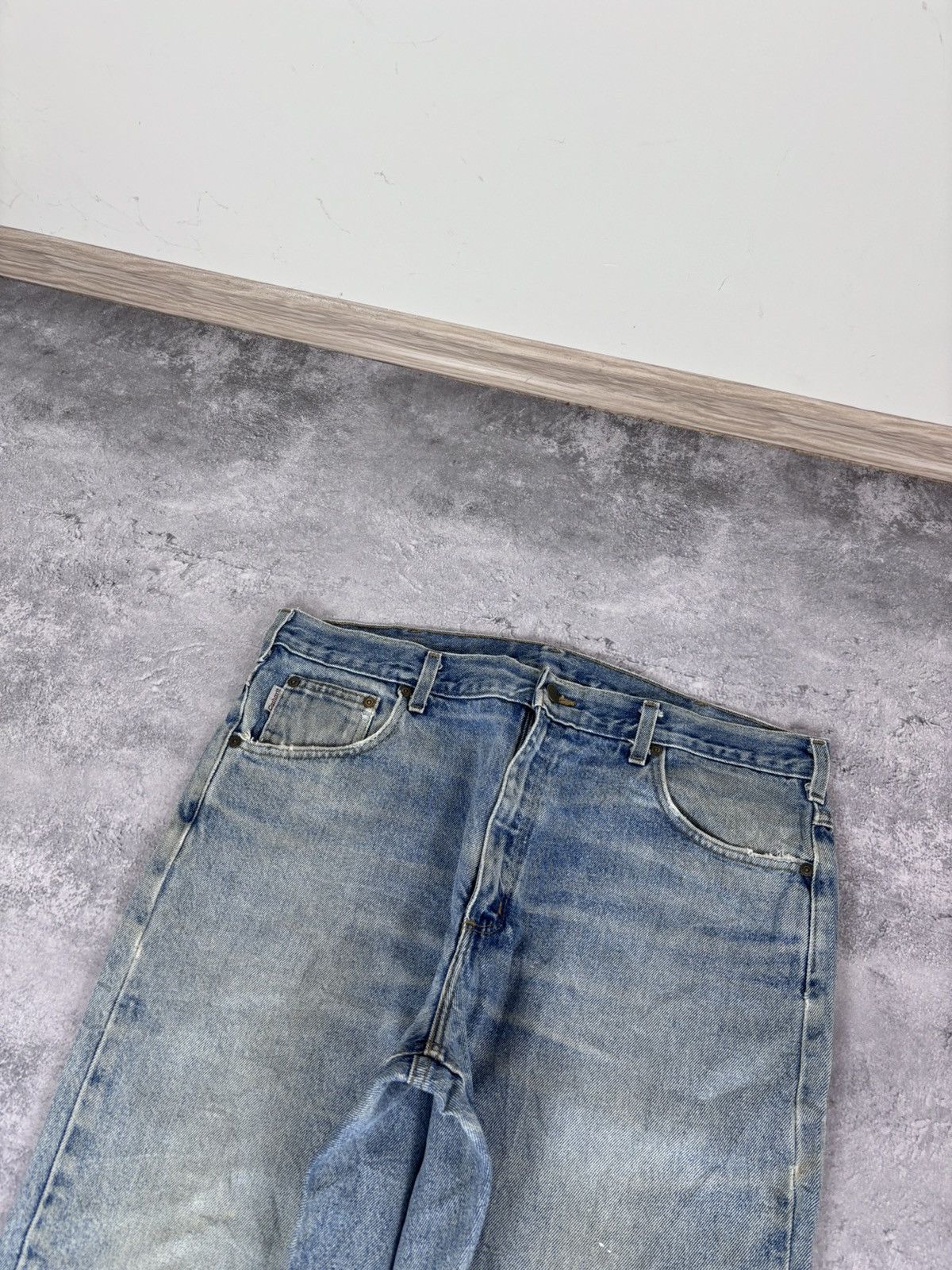 Carhartt Vintage Carhartt Men’s Denim Jeans Faded Light Blue Workwear Size US 38 / EU 54 - 11 Thumbnail