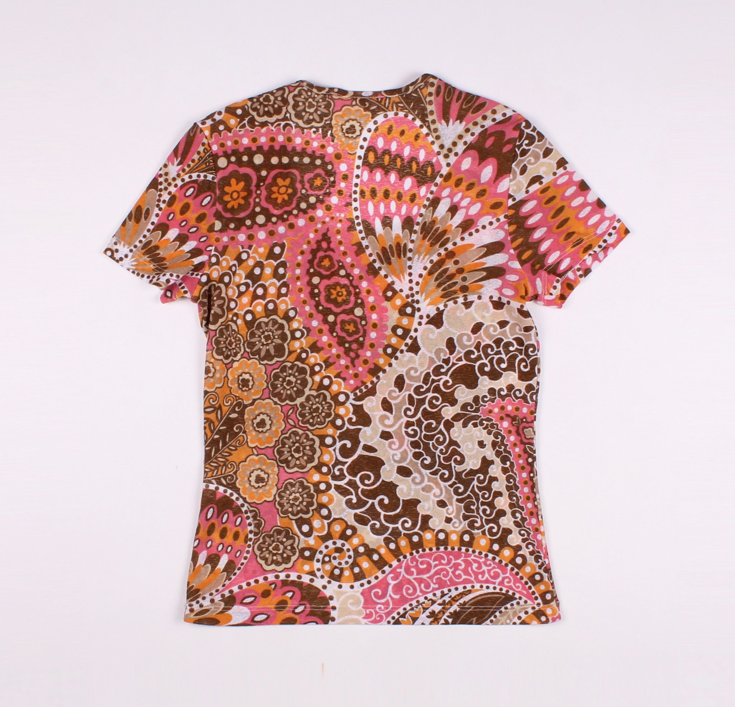 Other Vintage Gin Tonic Y2K Mesh Floral Paisley T-shirt Top Size S / US 4 / IT 40 - 7 Thumbnail