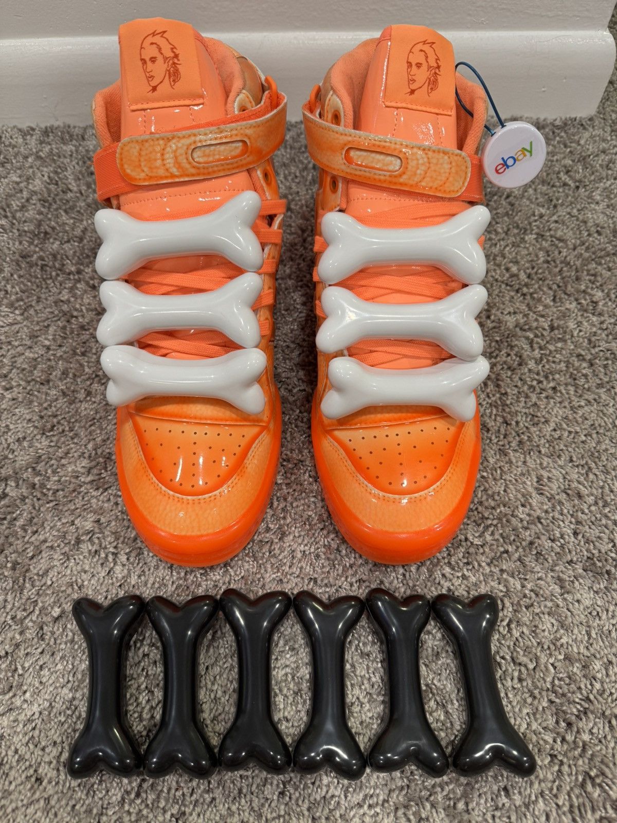Jeremy Scott 2 sets of Adidas Jeremy Scott Bones Size ONE SIZE - 1 Thumbnail