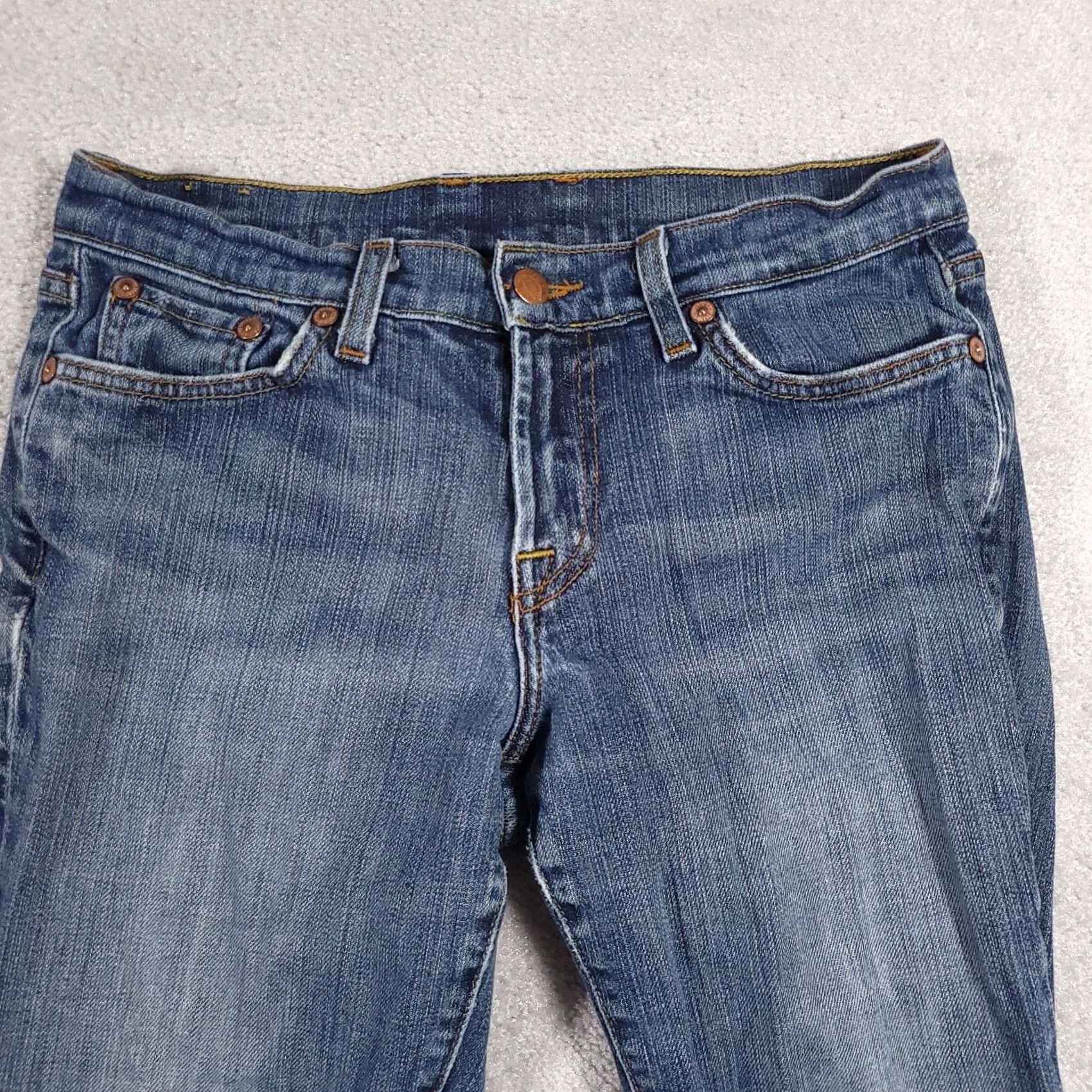 Lucky Brand VINTAGE Lucky Brand Gene Montesano Jeans Women 6 28 Short 29X29 Distressed Boot USA Made Jeans Women 6 XS? Size 28" / US 6 / IT 42 - 3 Thumbnail
