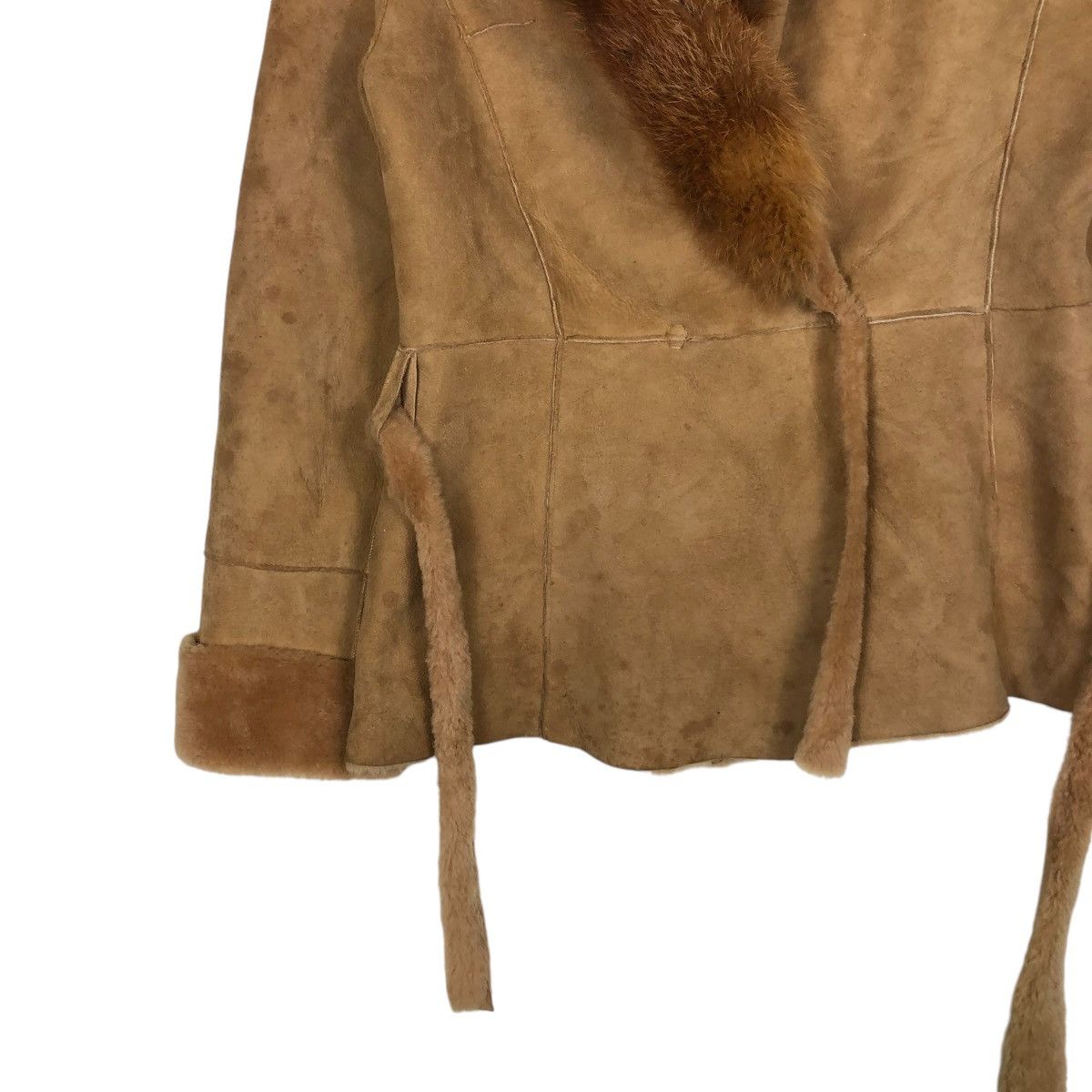 Vintage 🔥VINTAGE LEATHER JACKET SHEARLING MINK FUR L&R SPAIN Size US M / EU 48-50 / 2 - 6 Thumbnail
