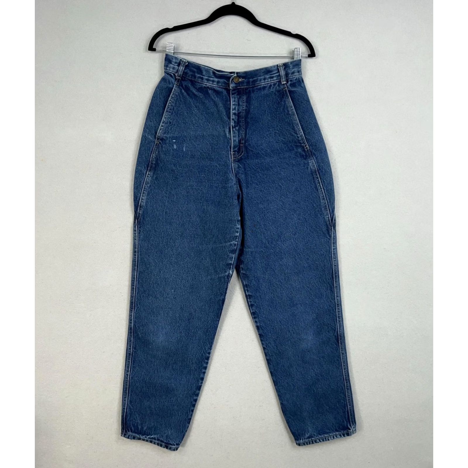 Vintage VINTAGE Calvin Klein Jeans Womens 12 Blue High Rise Tapered Denim 80s USA Made Jeans Women Blue 80s 90s Mens Womens Boys Girls Size 34" / US 12 / IT 48 - 2 Thumbnail