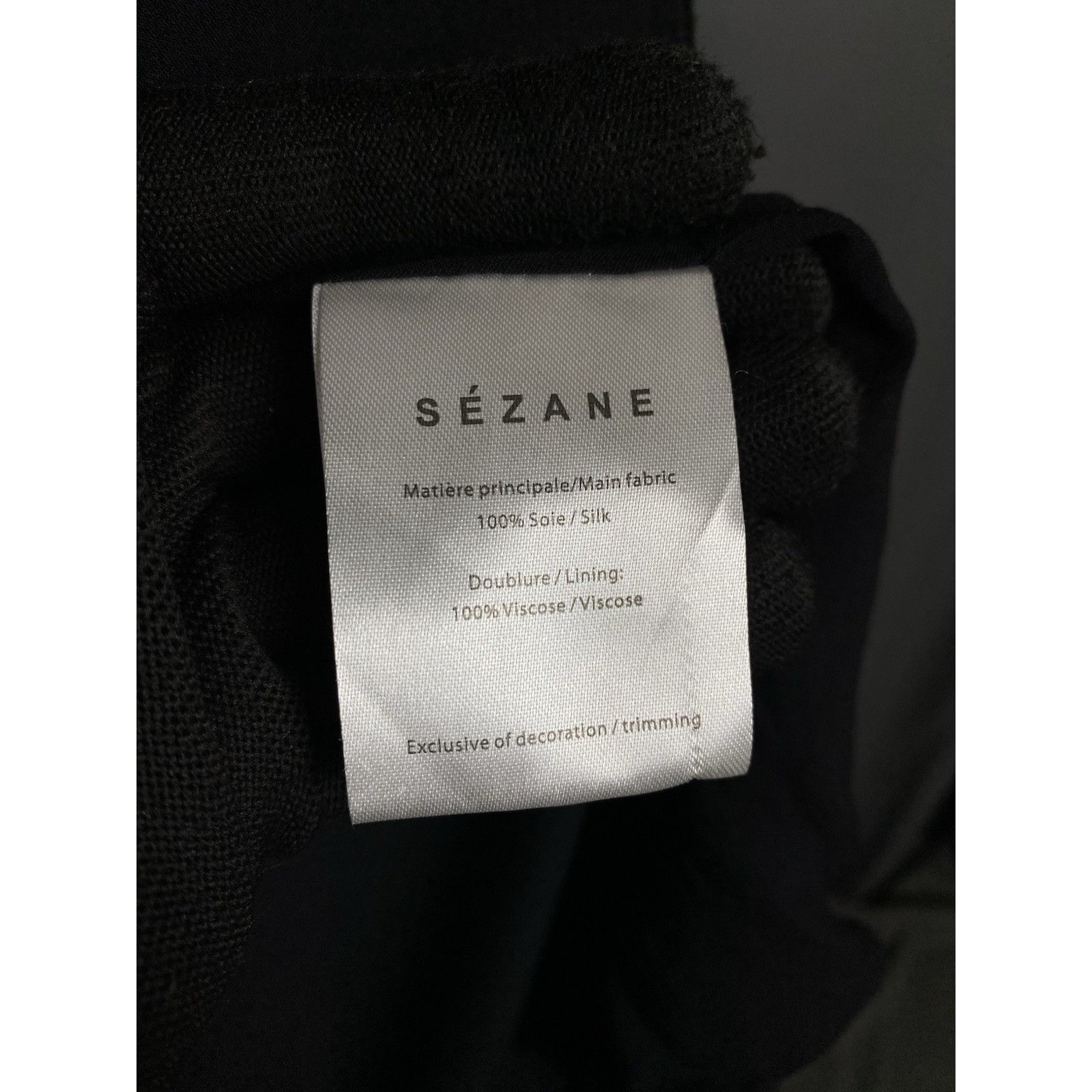 Sezane Sezane Women's Black A-Line Maxi Silk Dress Size 36 Size XS / US 0-2 / IT 36-38 - 9 Thumbnail