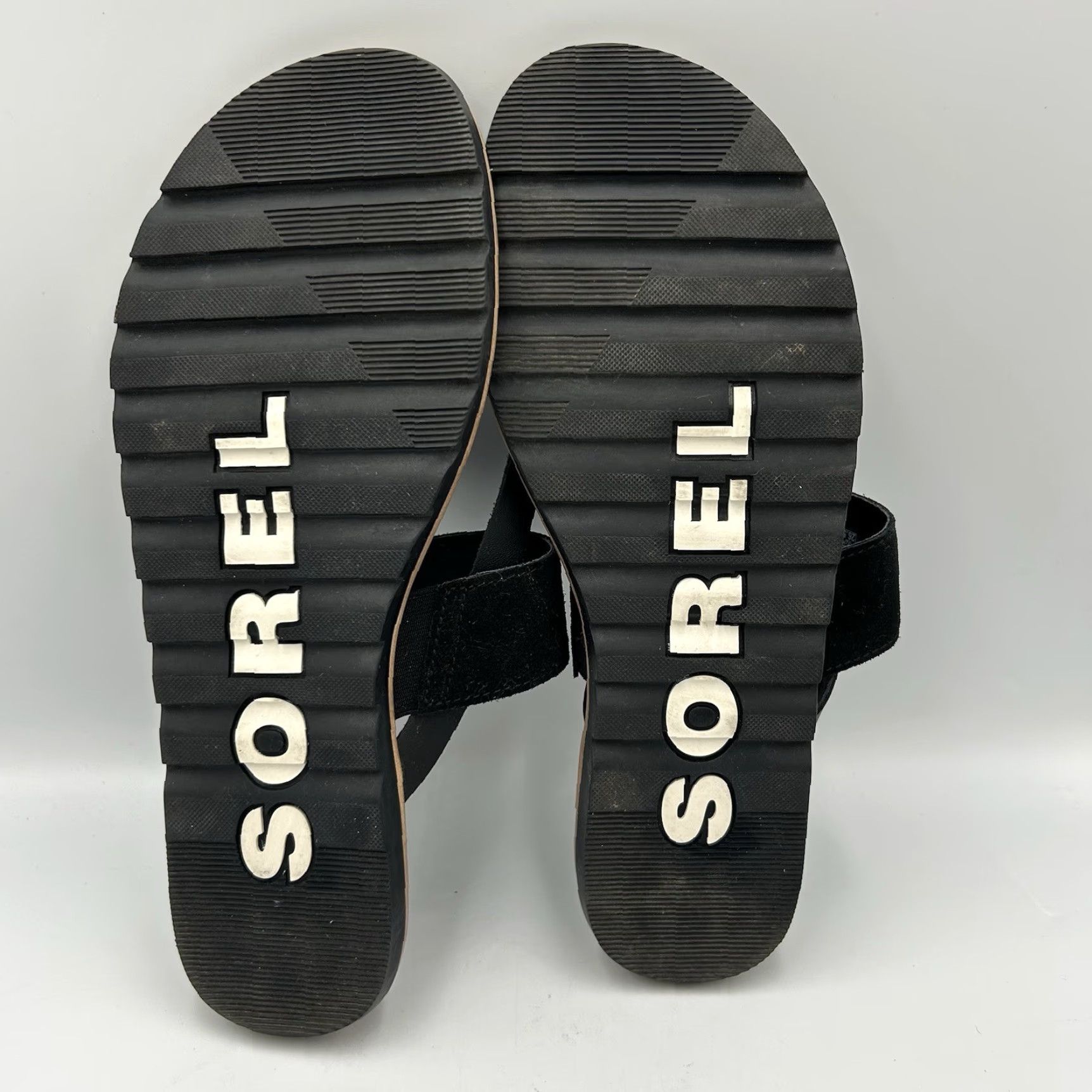 SOREL Sorel Sandal Thong Flip Flop Black Womens Size 9.5 Easy Ella II Sandal Womens Black 9.5 Size US 10 / IT 40 - 8 Thumbnail