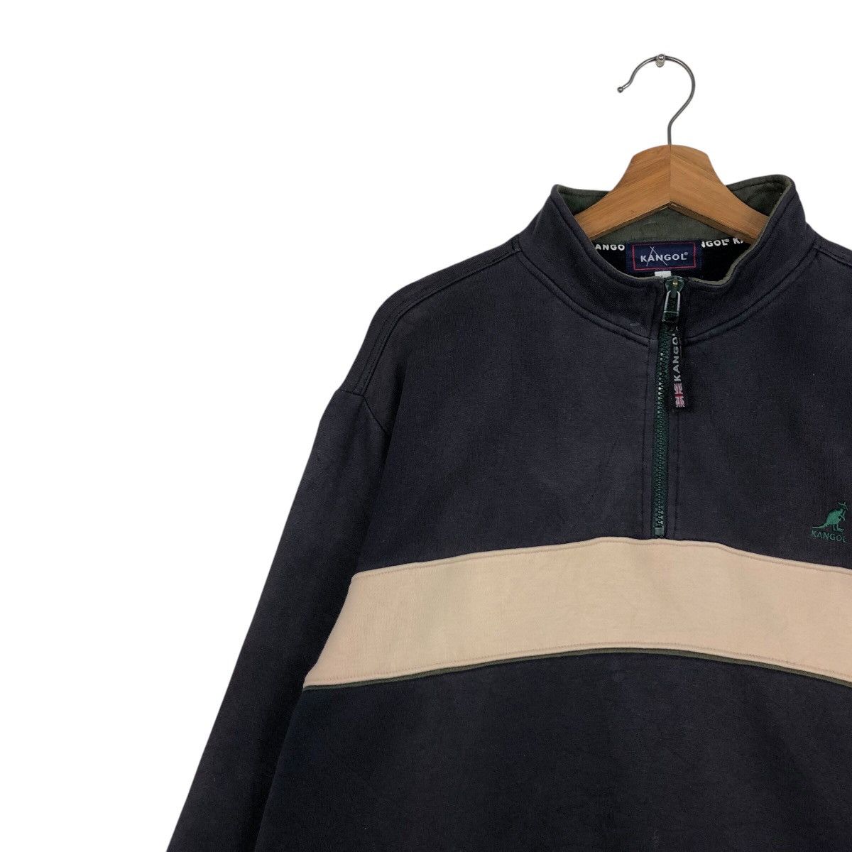 Kangol 📌Vintage Half Zipper Collage Sweatshirt Kangol Size US L / EU 52-54 / 3 - 8 Thumbnail
