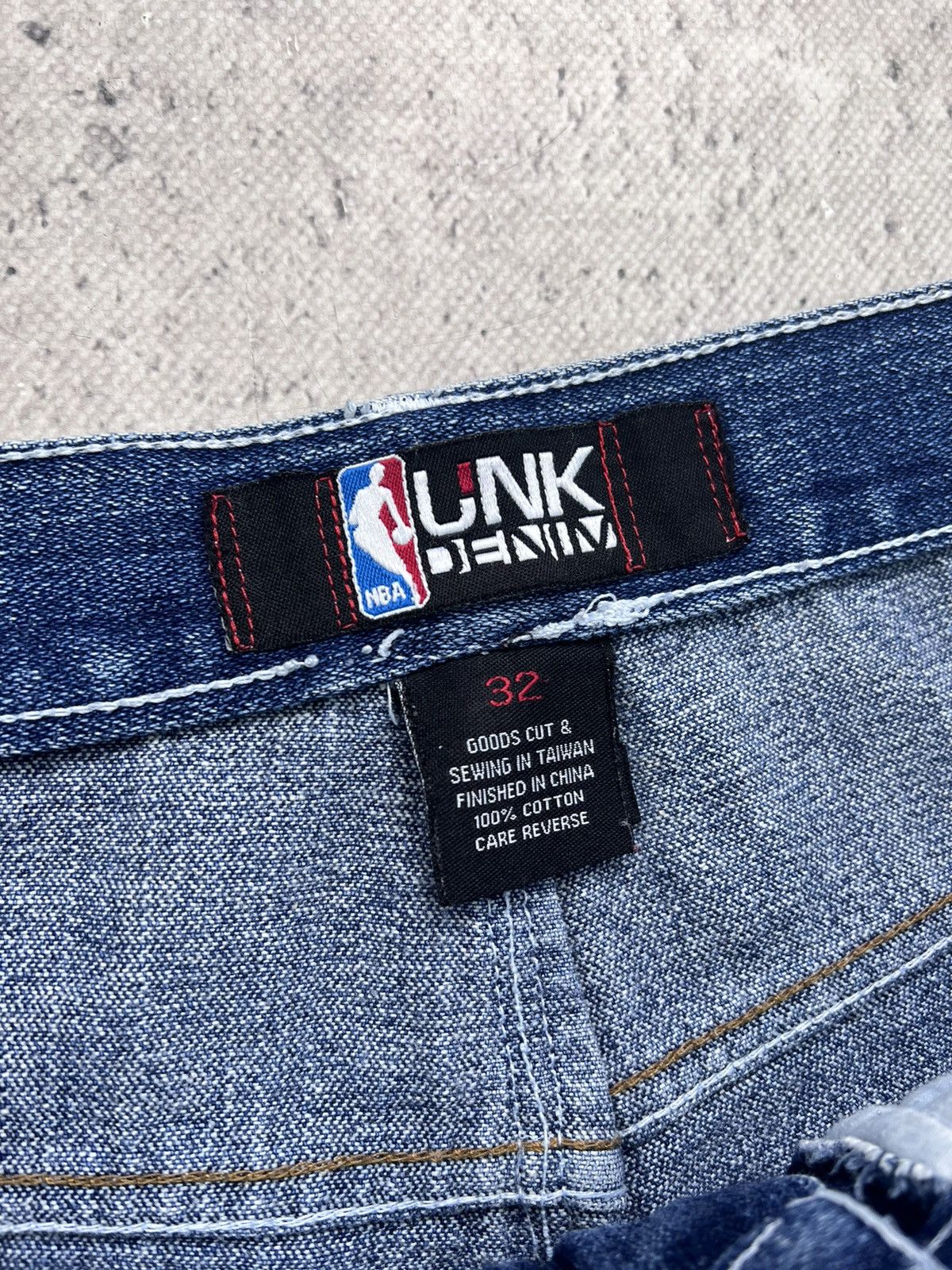 NBA × Vintage VINTAGE NBA UNK DENIM BAGGY JEANS JERSEY Y2K Size US 32 / EU 48 - 5 Thumbnail