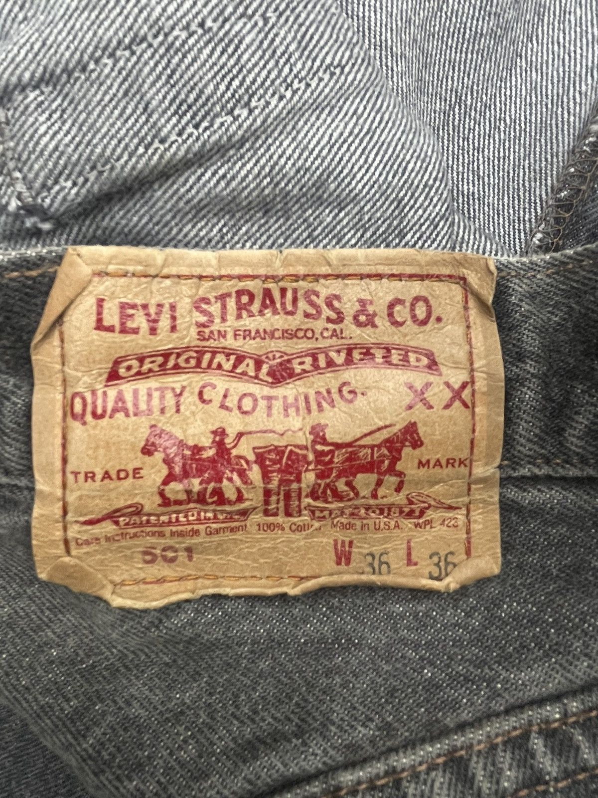 Levi's Vintage 1989 Levis 501 e Size US 35 - 9 Thumbnail