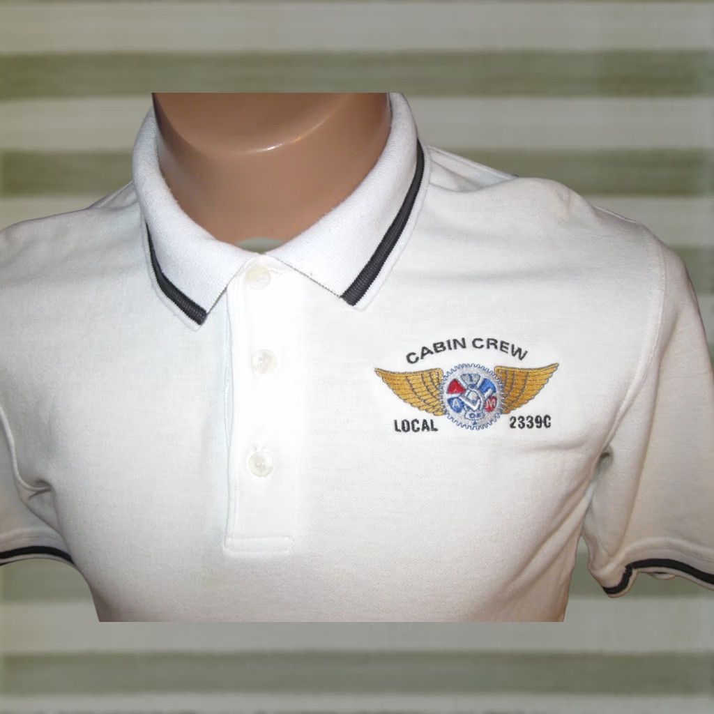 Vintage CABIN CREW Local 2339C IAMAW Lodge ExpressJet T Shirt Polo Shirt MEN'S SMALL Size US S / EU 44-46 / 1 - 1 Thumbnail
