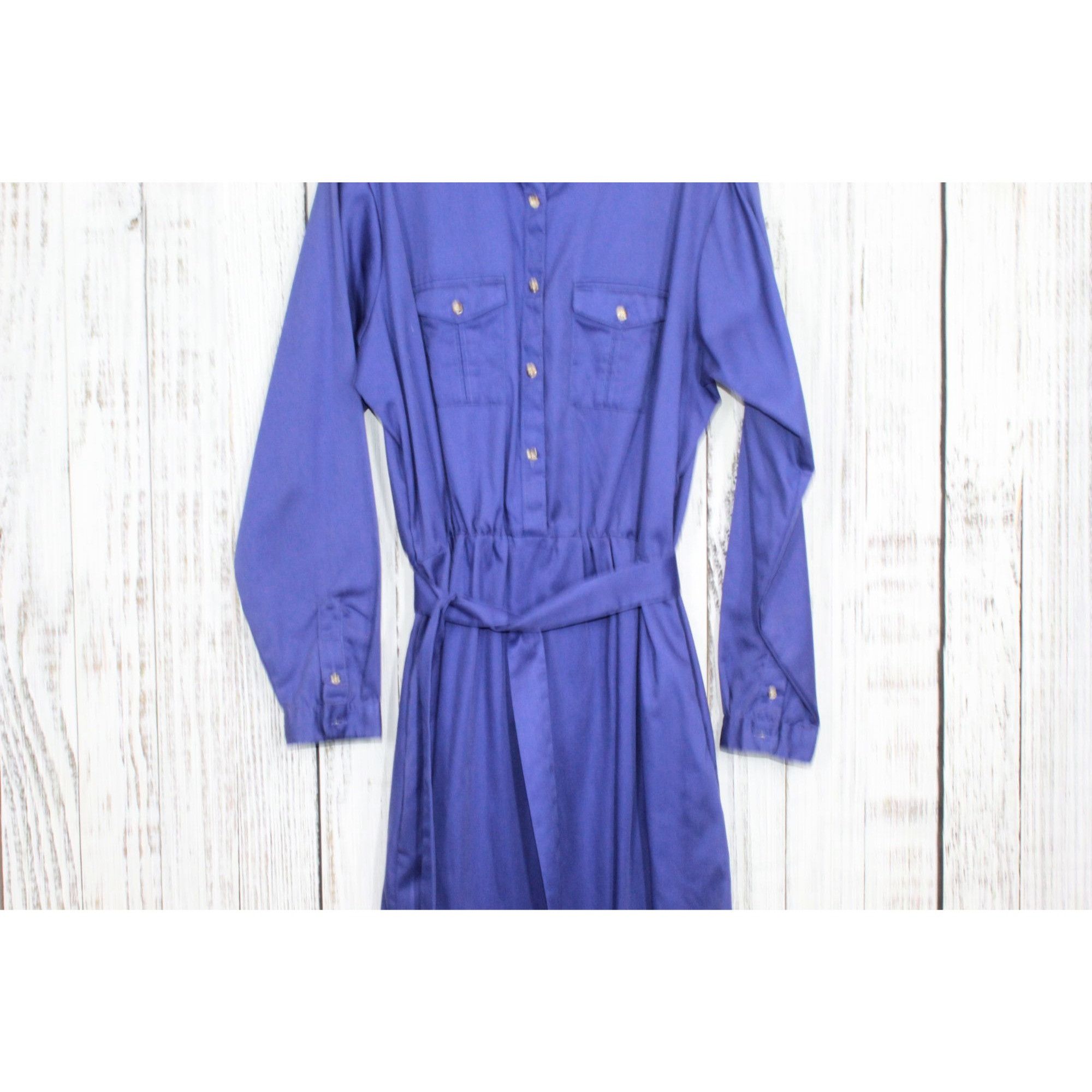 L.L. Bean LL Bean Women's Long Sleeve Collared Midi Dress Size 20 Size 3XL / US 20-22 - 6 Thumbnail