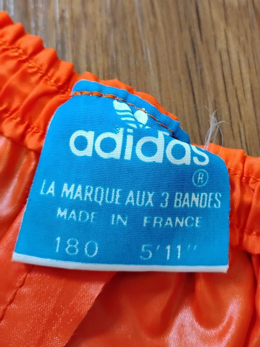 Adidas Vintage Adidas 3 Stripe Wind Pants Full Zip Orange Size US 30 / EU 46 - 3 Thumbnail