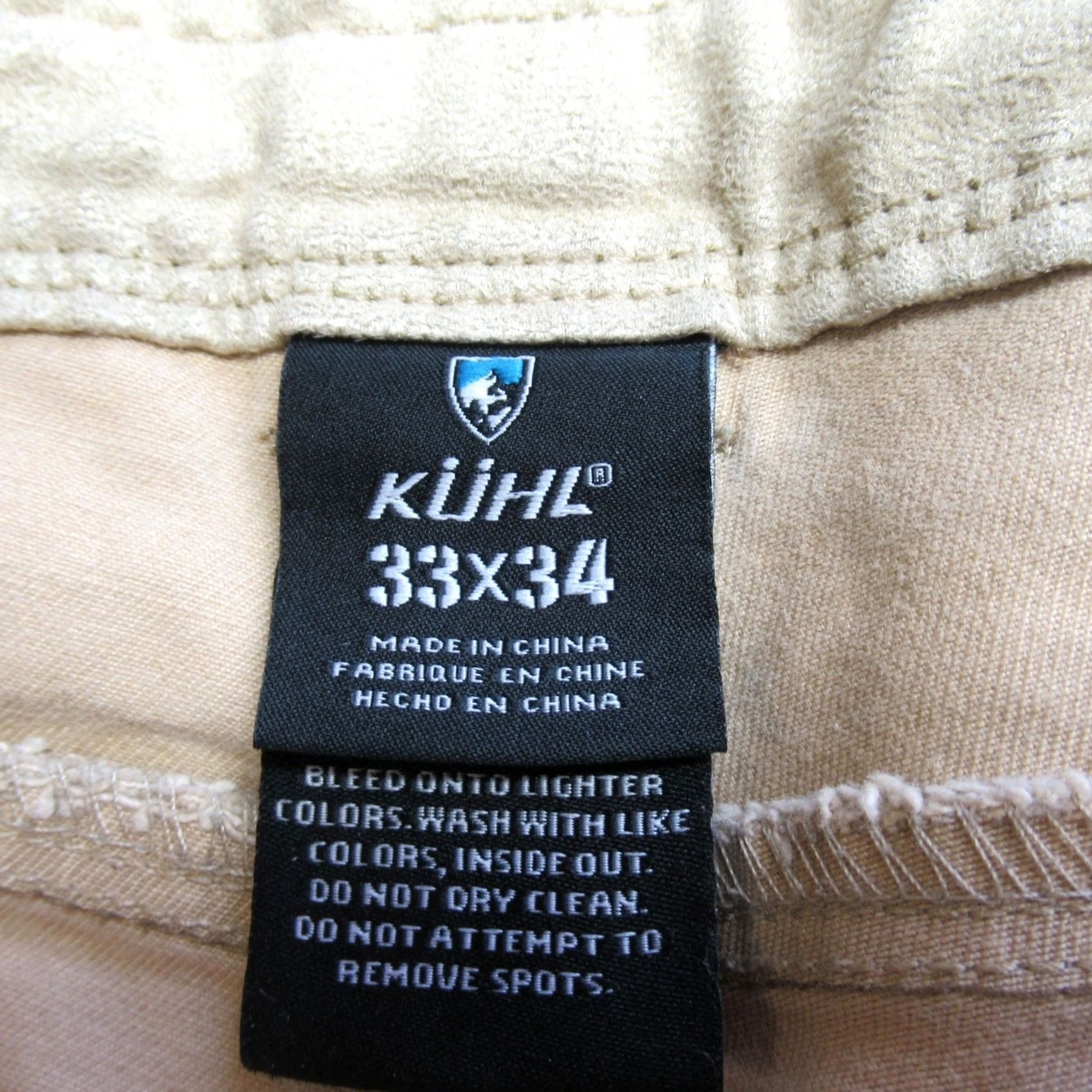 Vintage KUHL Ryder Pants Men 32x33 Beige Canvas Rugged Work Utility Outdoor Hiking Thick Size US 32 / EU 48 - 3 Thumbnail