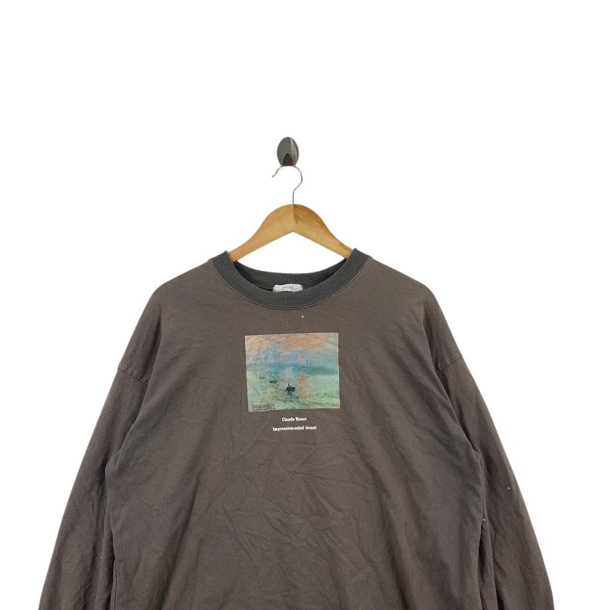 Claude Montana Vintage CLAUDE MONET IMPRESSION Sunrise Sun Faded Tee Shirt Size XL / US 12-14 / IT 48-50 - 2 Thumbnail