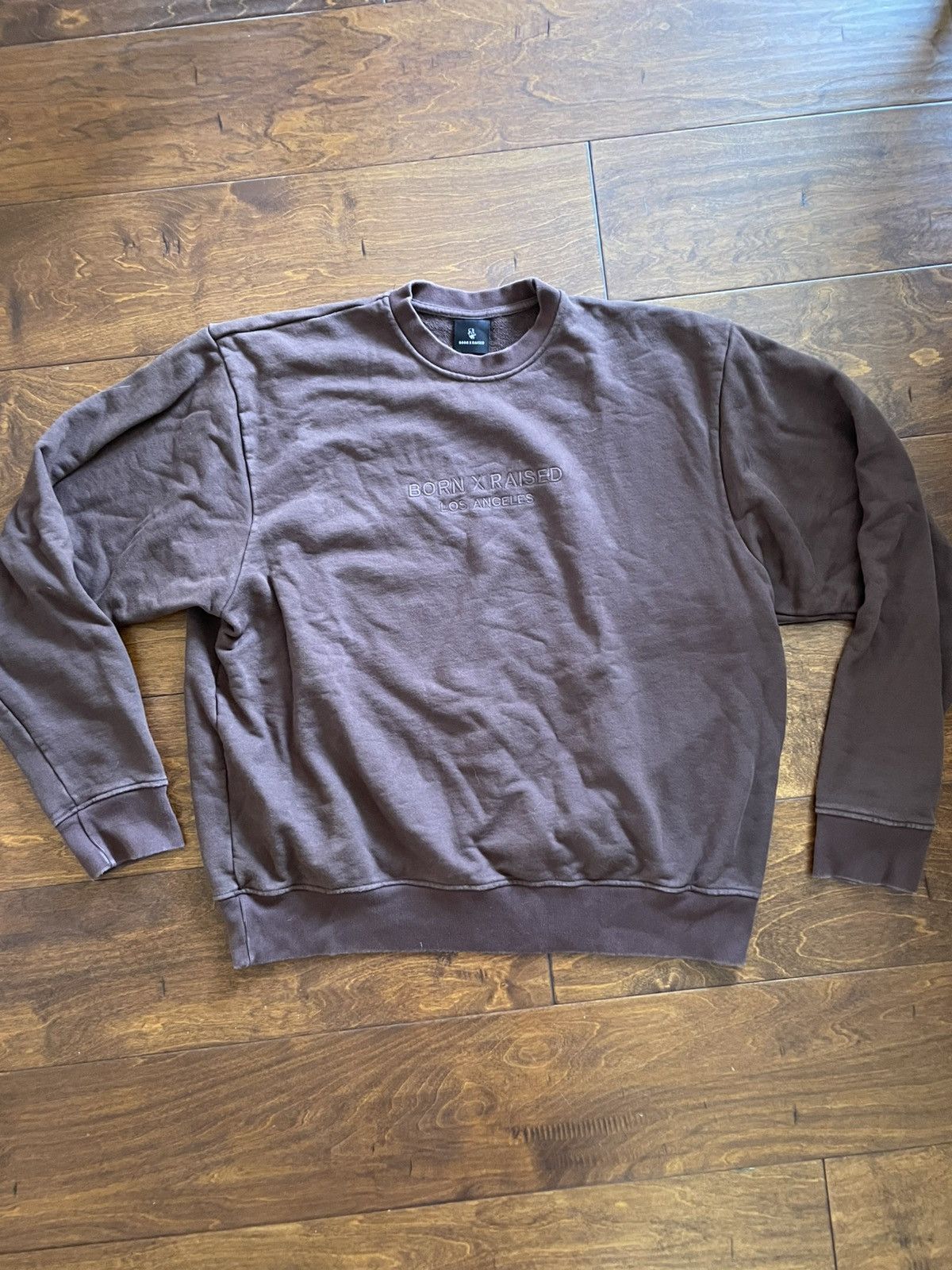 【美品】Born X Raised Crewneck Sweatshirt L Born X Raised Fuerza Regida Exclusive Crewneck Jesucristo