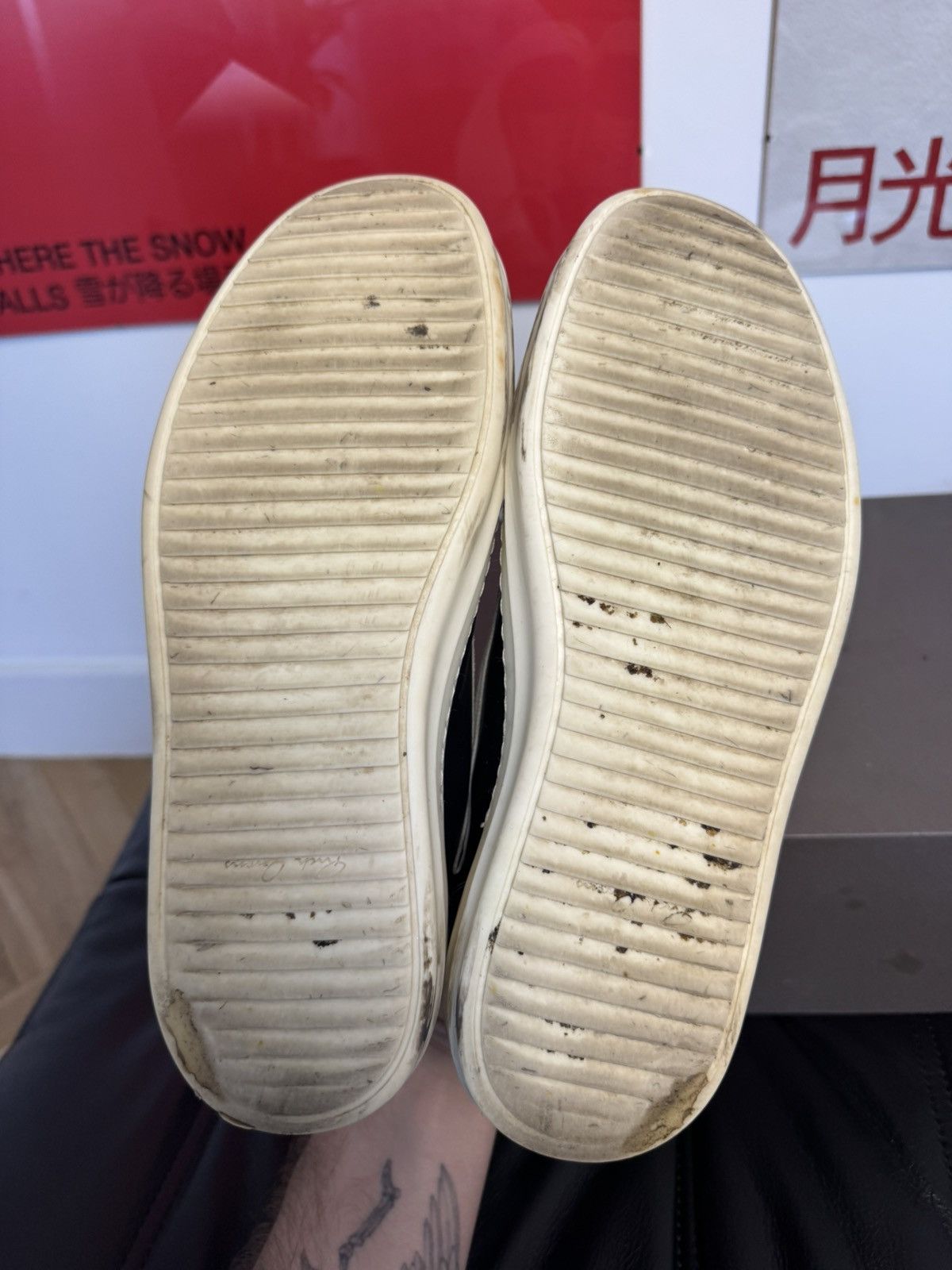 Rick Owens Rick Owens Vans Sneakers Leather Mainline Designer Low Top Size US 8.5 / EU 41-42 - 11 Thumbnail