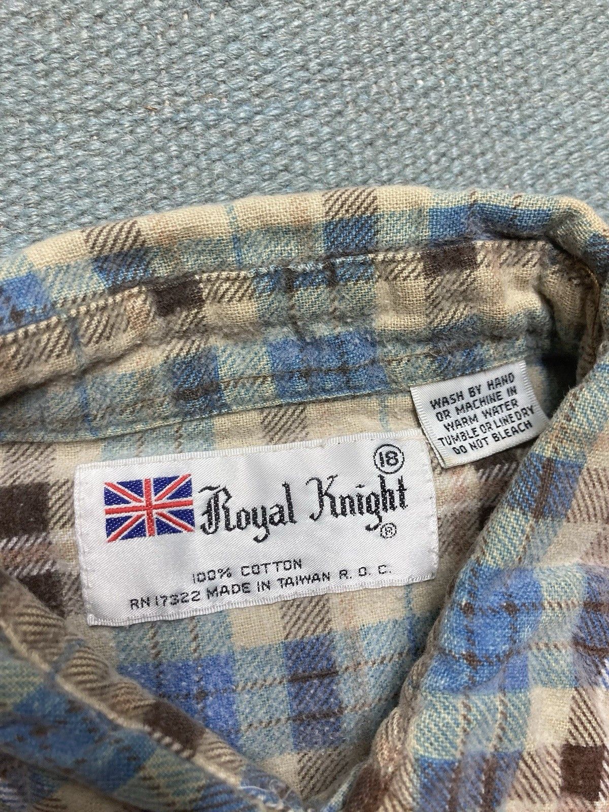 Vintage 70s 80s flannel shirt brushed cotton boys 18 men’s small Size US S / EU 44-46 / 1 - 4 Thumbnail
