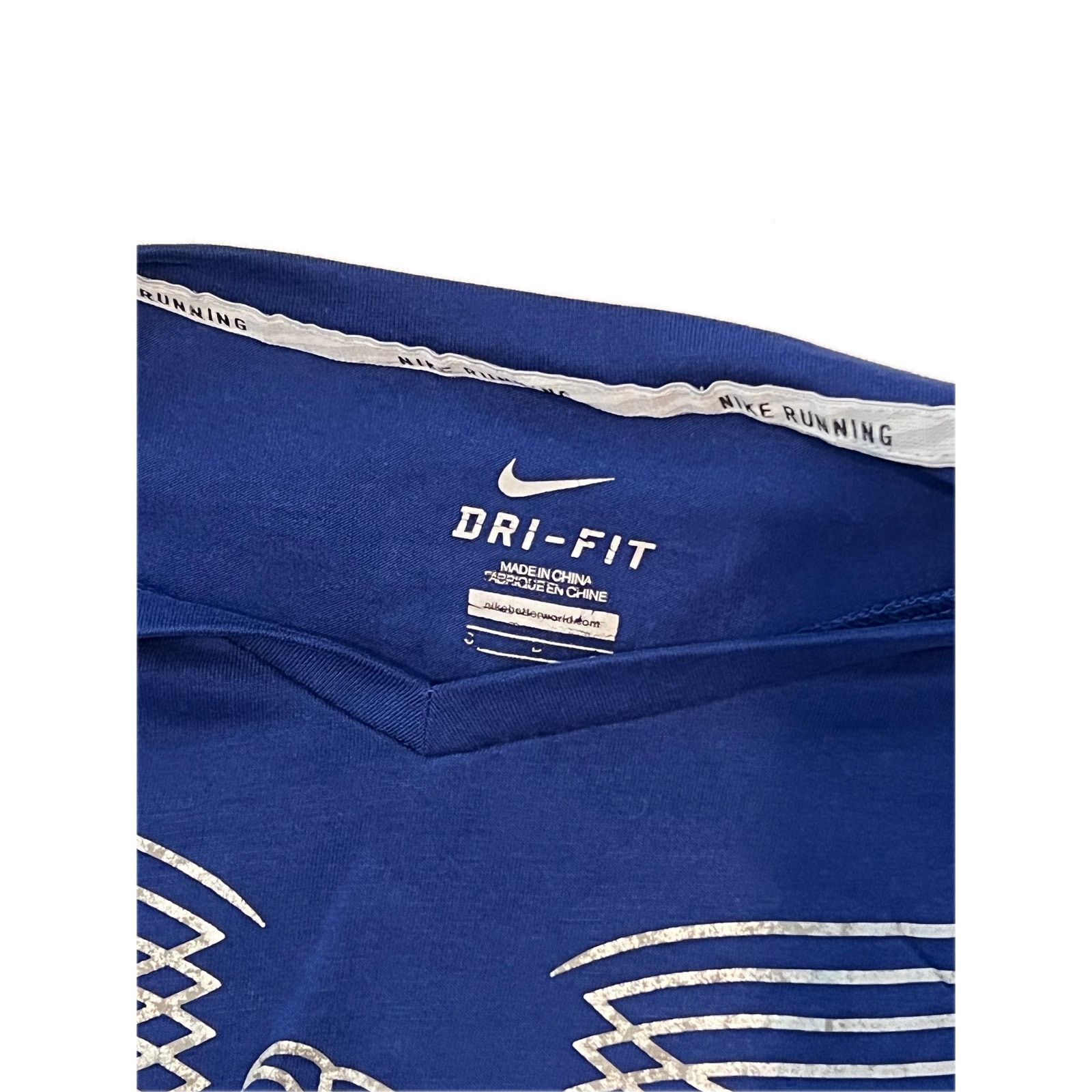 Nike Nike Dri-Fit Running Blue USA American Eagle T-Shirt Mens S Size US S / EU 44-46 / 1 - 3 Thumbnail