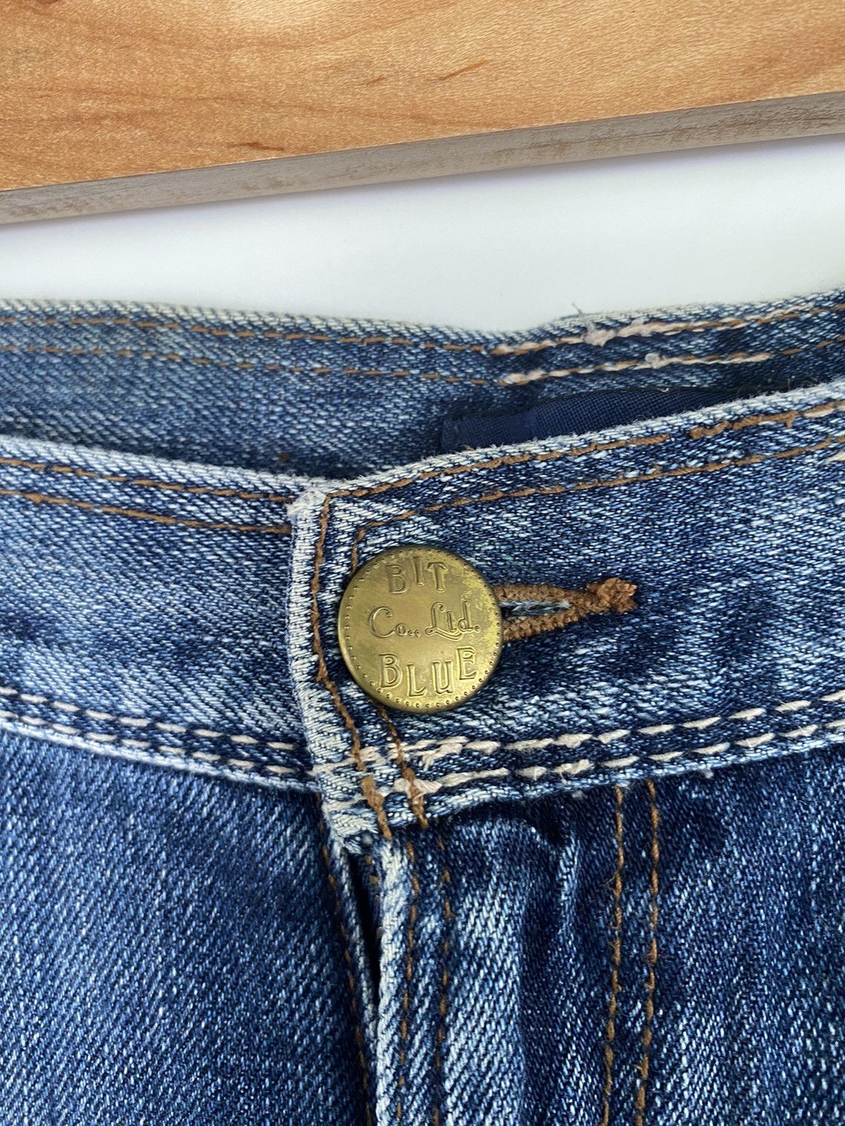 Designer × Japanese Brand Japanese Brand Bit Blue Denim Jeans Pant Size US 34 / EU 50 - 7 Thumbnail