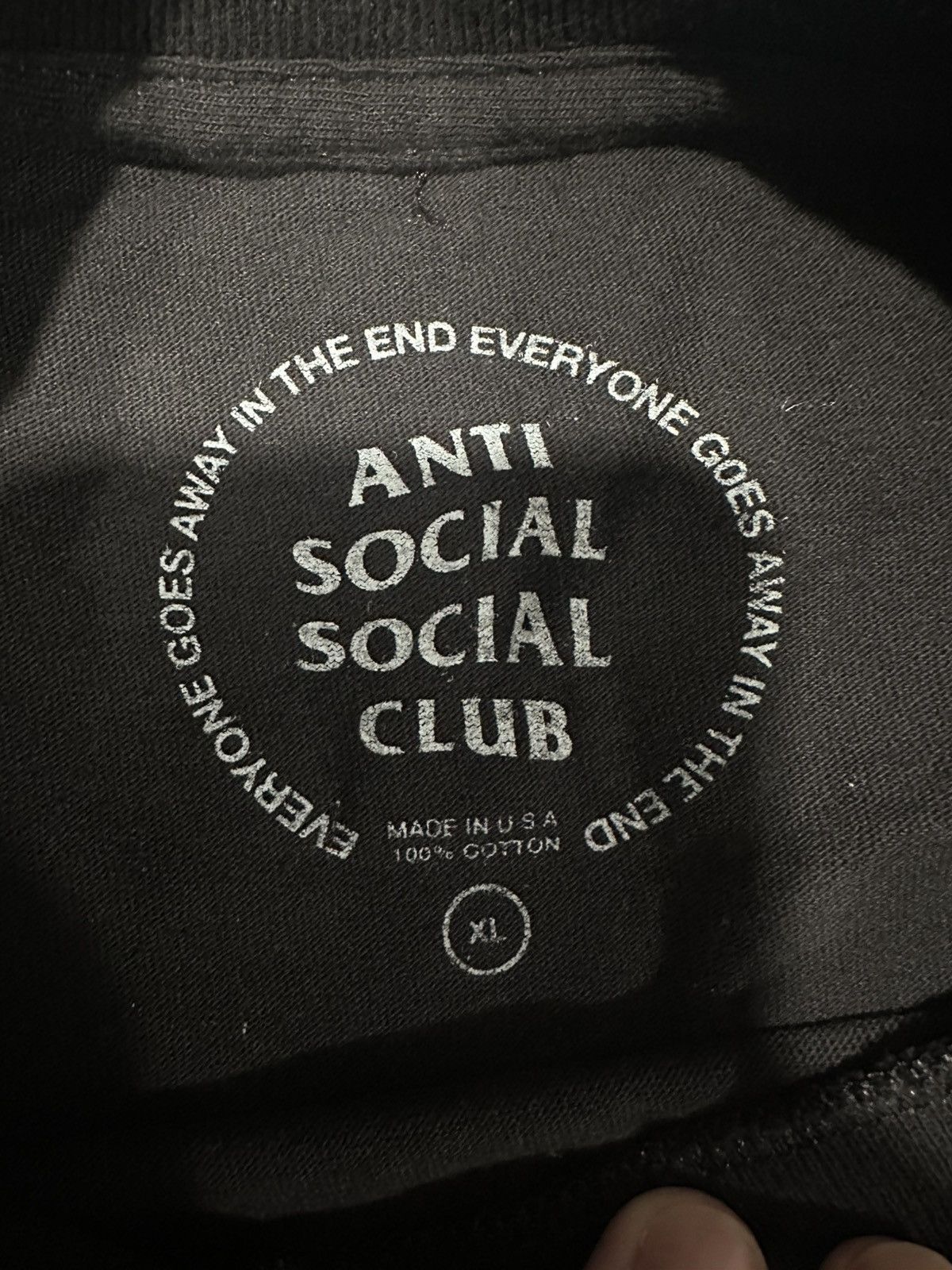 Anti Social Social Club ASSC LAVA BLACK TEE Size US XL / EU 56 / 4 - 3 Thumbnail