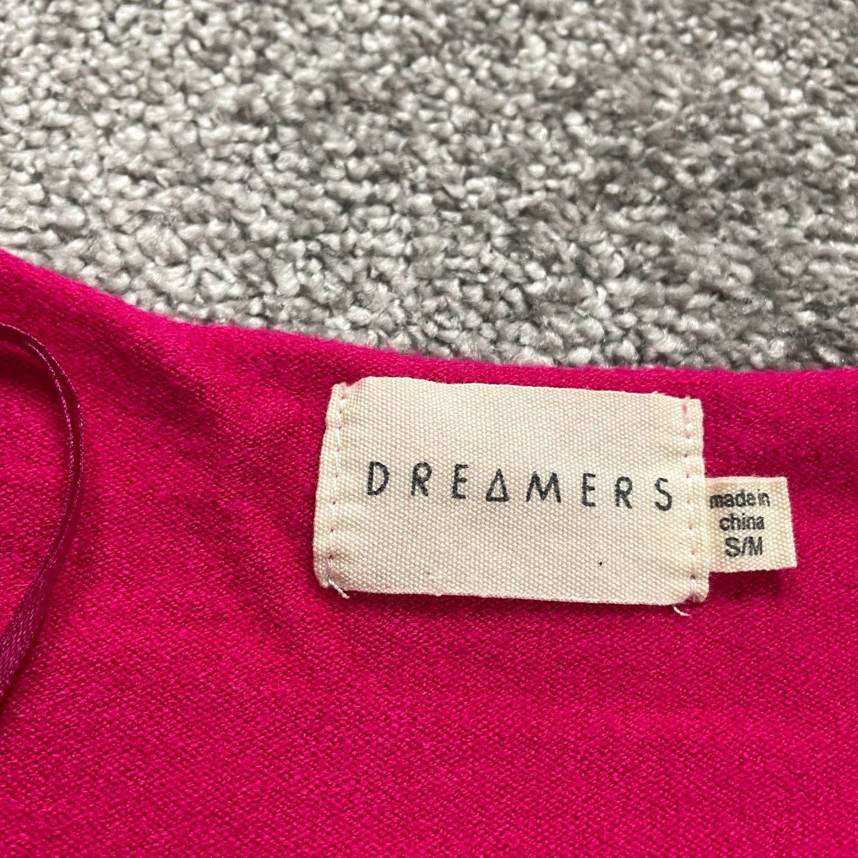 Pinko Dreamers Pullover Sweater Womens S/M Pink V-Neck Knit Long Sleeve Size S / US 4 / IT 40 - 3 Thumbnail