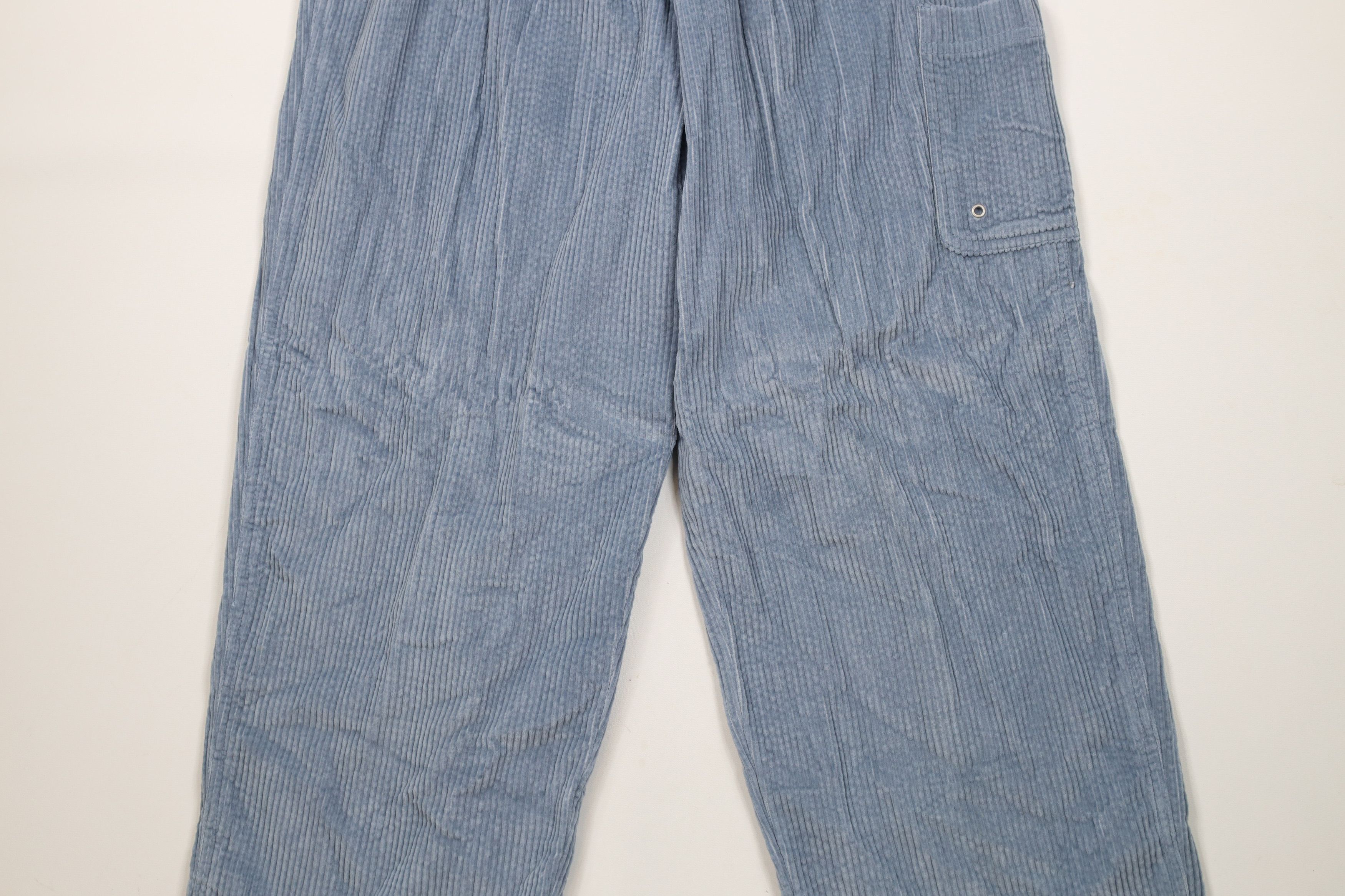 Vintage Deadstock Vintage 90s Streetwear Wide Leg Corduroy Pants Size 28" / US 6 / IT 42 - 3 Thumbnail