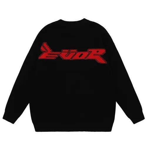 Aran Isles Knitwear × Japanese Brand Men Oversized Sweater Black Loose Cactus Skeleton Size US M / EU 48-50 / 2 - 2 Thumbnail