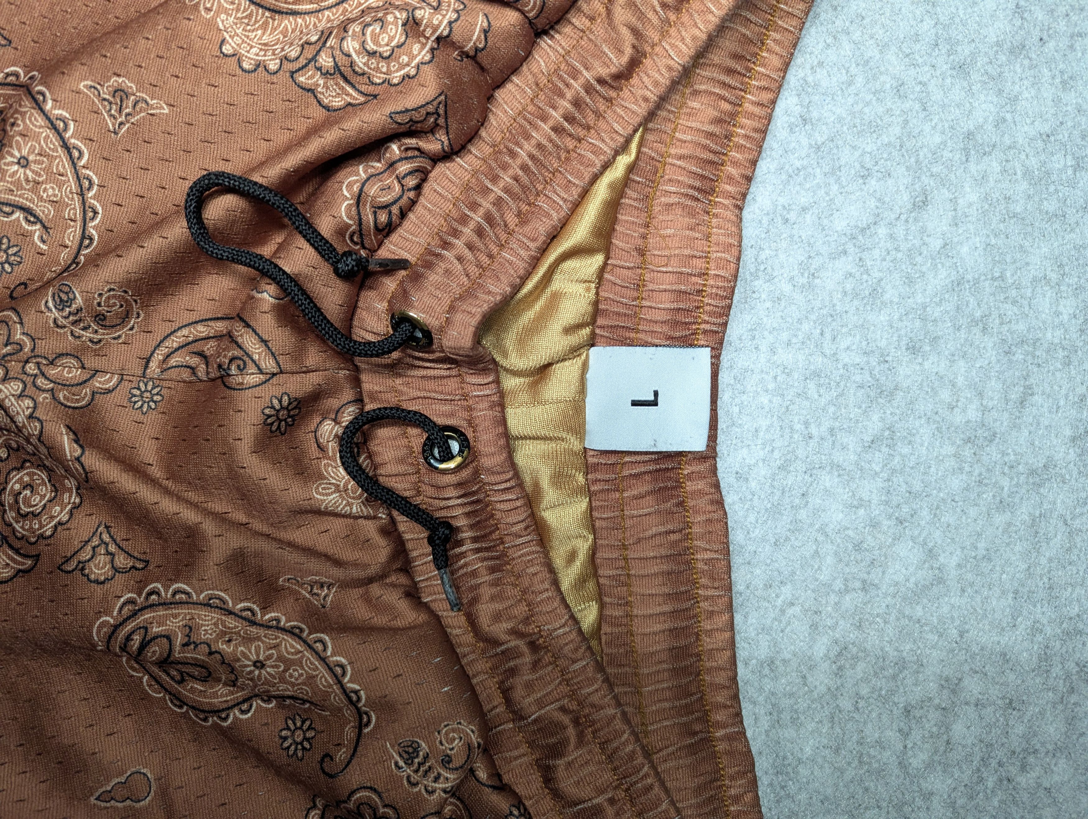Vintage Earls Collection William Paisley Short - Coffee Brown Size US 34 / EU 50 - 3 Thumbnail
