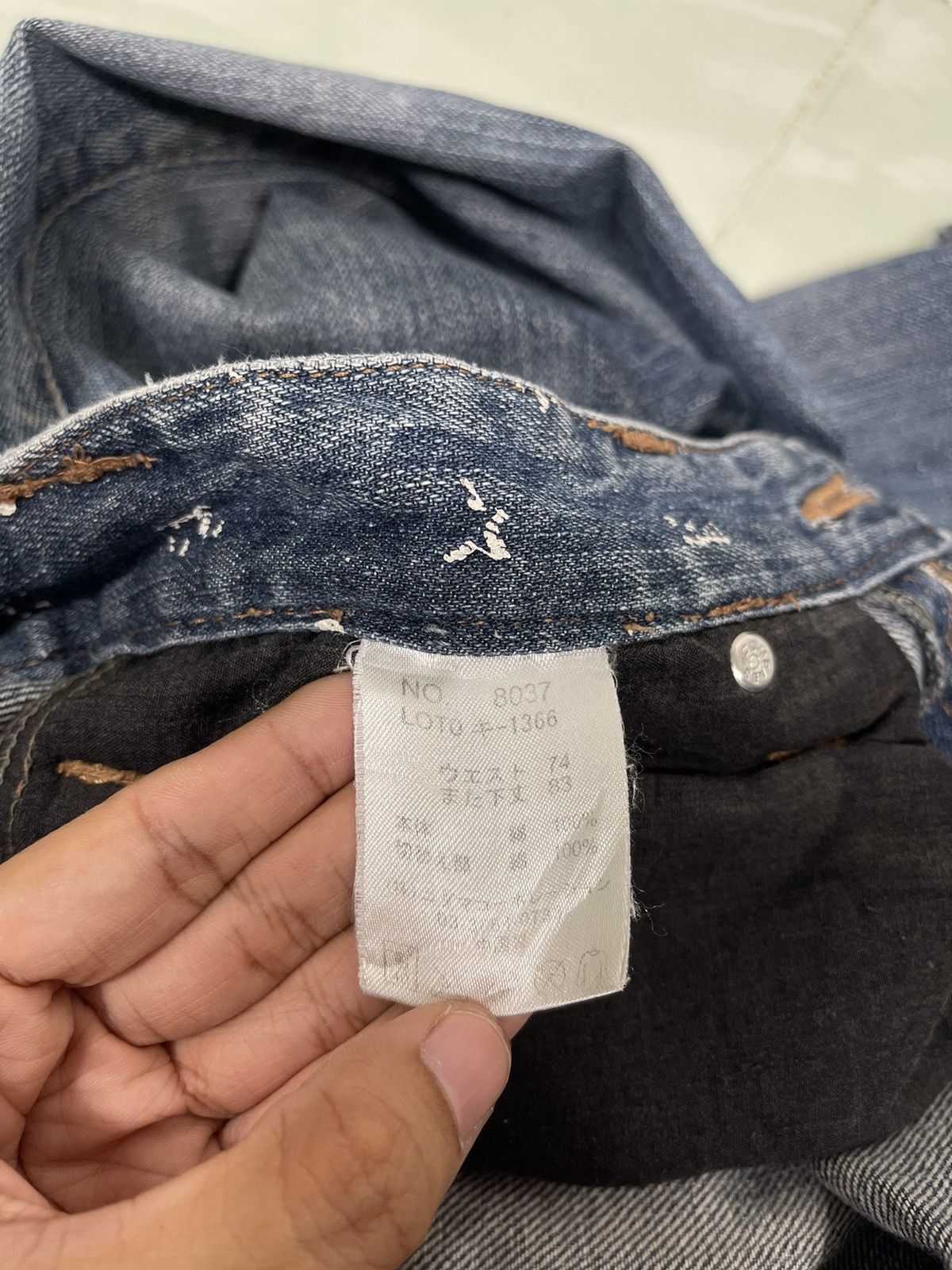 Japanese Brand RIMASTER RIPPED DENIM JEANS Size US 30 / EU 46 - 19 Thumbnail