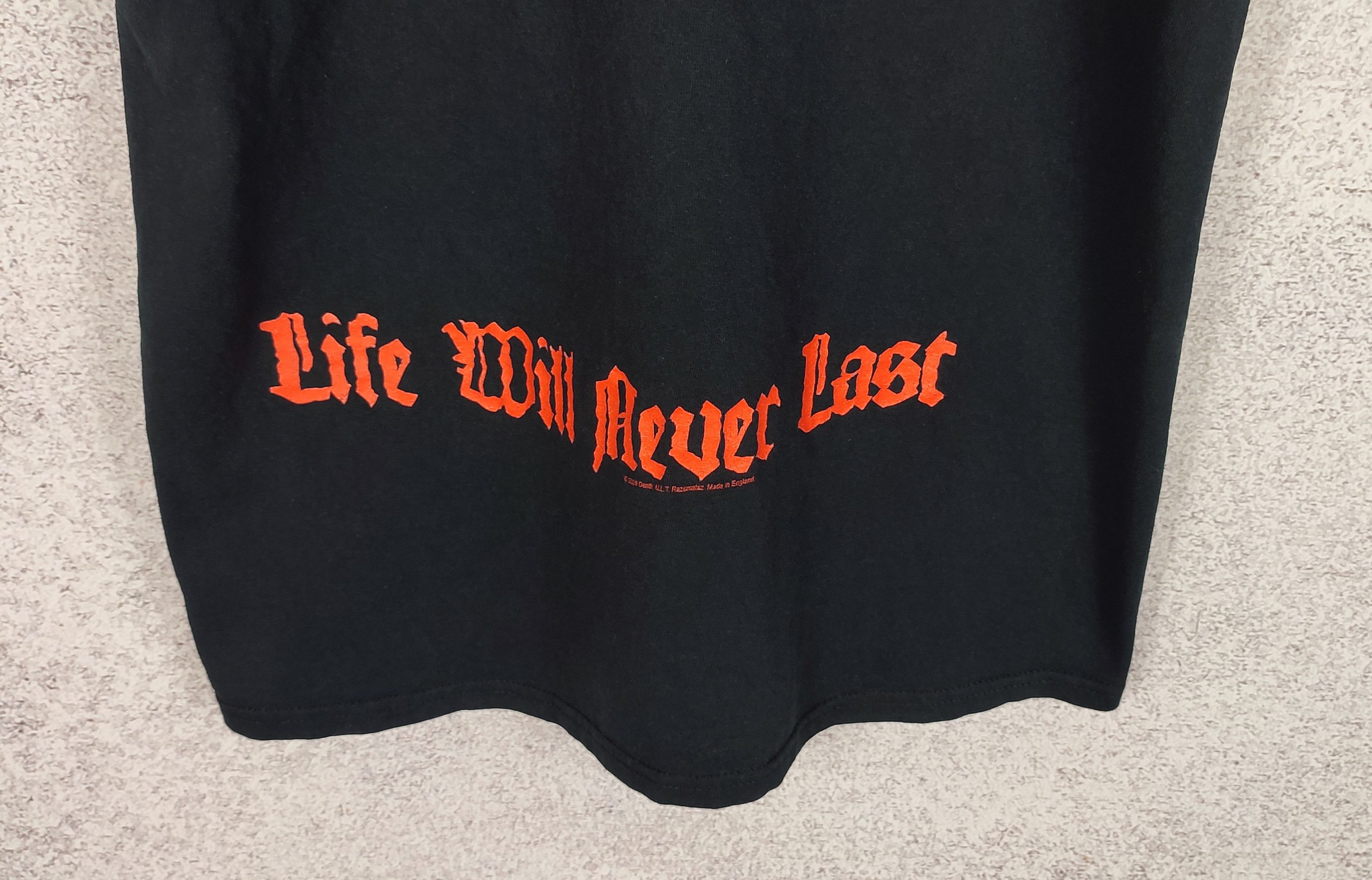Band Tees DEATH Life Will Never Last 2009 Band Tees Size US M / EU 48-50 / 2 - 9 Thumbnail