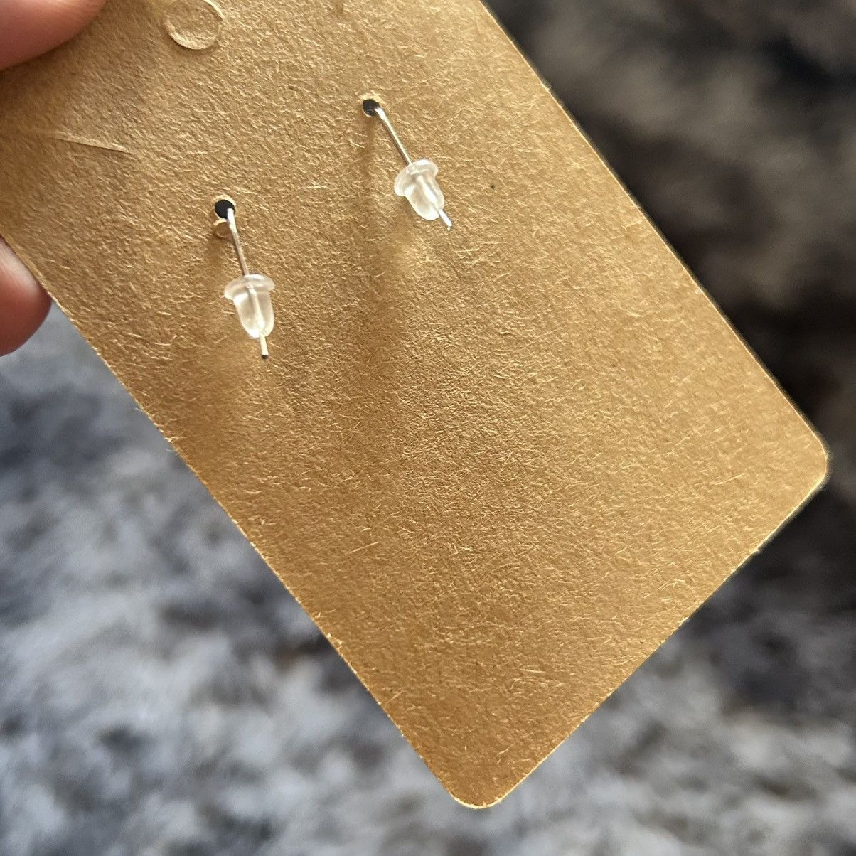 Handmade Handcrafted elegant genuine stone dragon vein earrings Size ONE SIZE - 4 Thumbnail