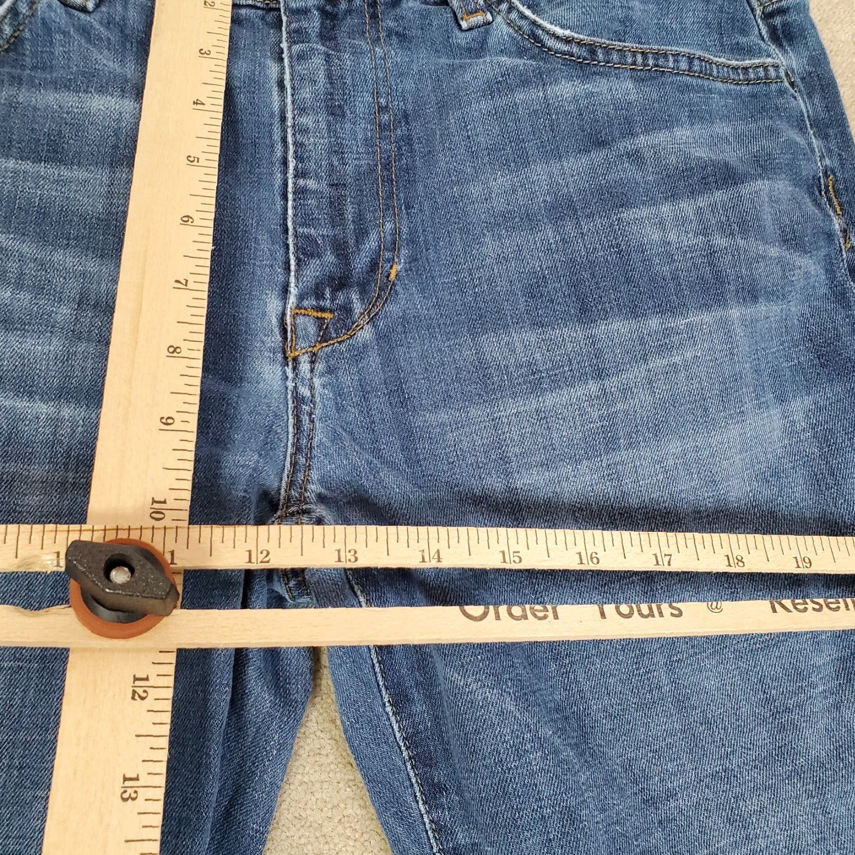 Vintage Joes Jeans Mens 32x35 Denim Jeans Blue Medium Wash Straight Regular 32 Inseam 35 Modern Logo Pockets Casual Size US 32 / EU 48 - 4 Thumbnail