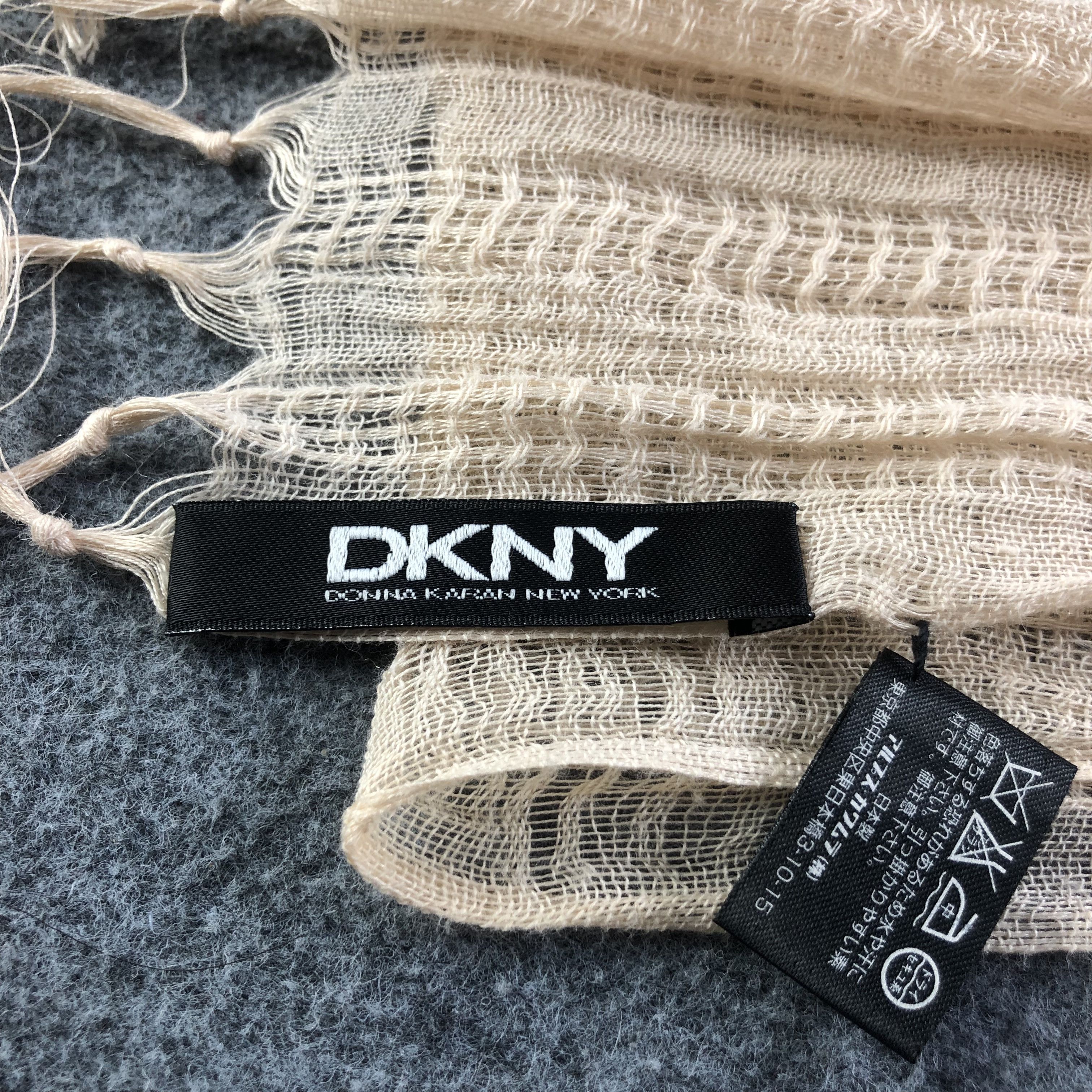 DKNY DKNY Silk Shawl Scarf Muffler V1141 Size ONE SIZE - 4 Thumbnail