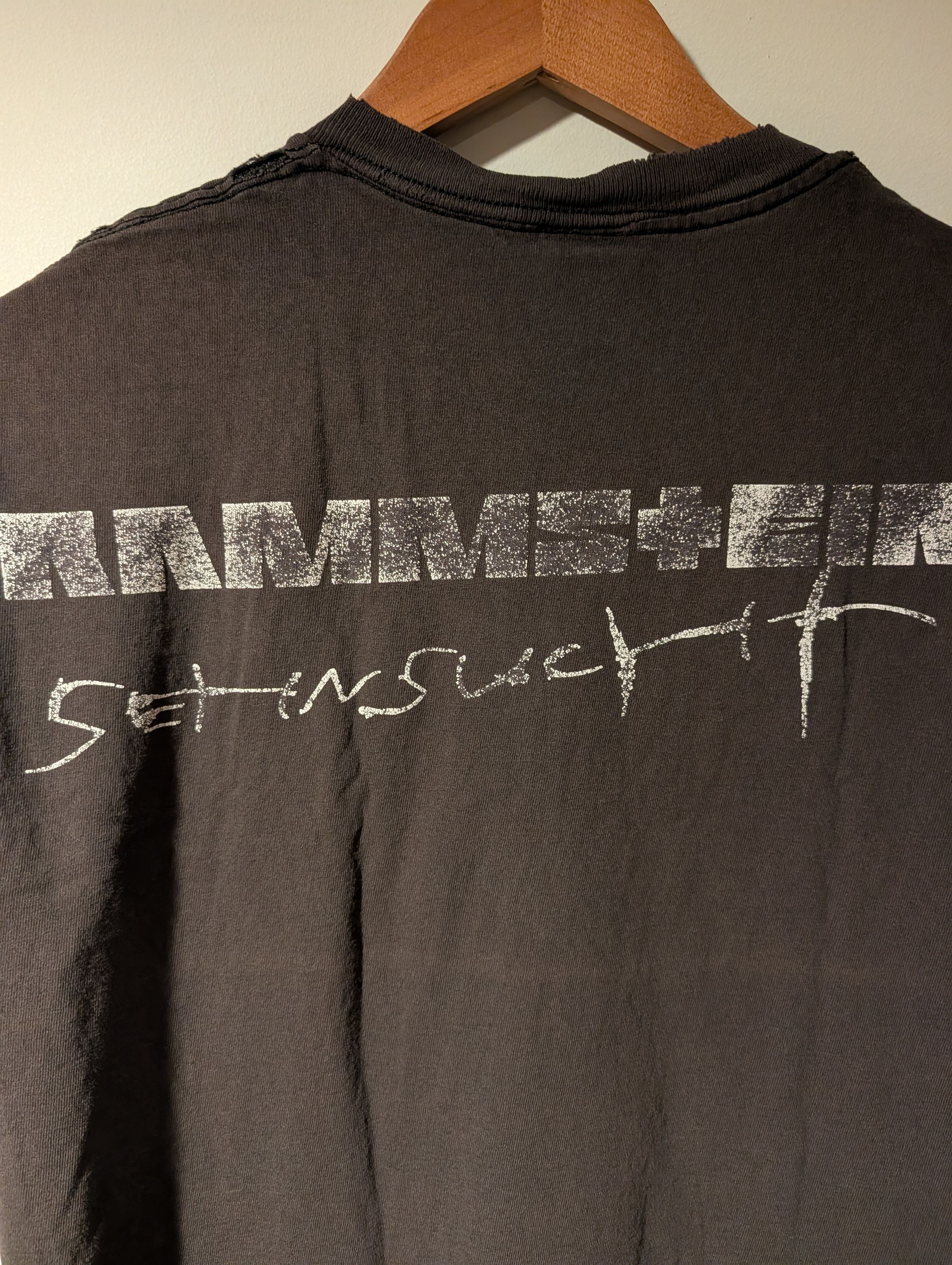 Band Tees Vintage 90s Rammstein Sehnsucht T-Shirt Weight Band Size US L / EU 52-54 / 3 - 9 Thumbnail