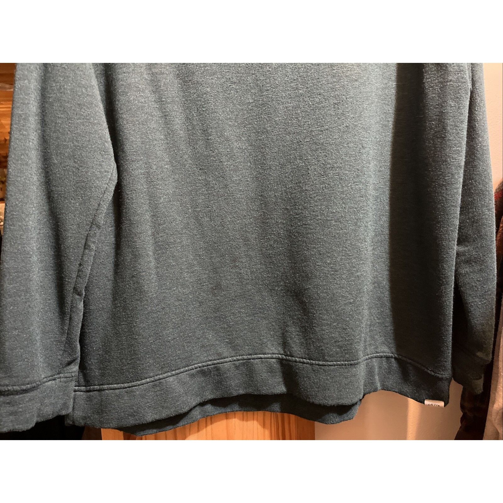 Orvis Orvis Mens Crew Neck Pullover Size XL Blue Green LS Modal Size US XL / EU 56 / 4 - 6 Thumbnail