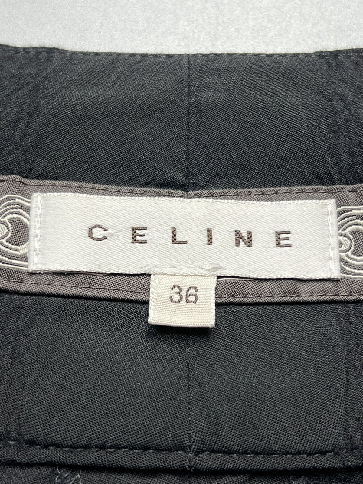 Celine × Hedi Slimane Celine - Hedi Slimane Asymmetrical Leg opening 3/4 - Short Size 26" / US 2 / IT 38 - 10 Thumbnail