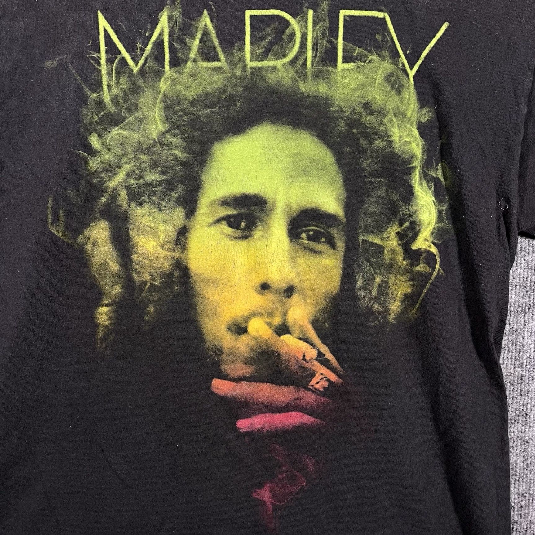 Vintage VINTAGE Zion Rootswear T-Shirt Bob Marley Mens Large 90s Reggae Zion Rootswear Tee Black Crew Neck Short Sleeve Music Band Vintage Mens L Black Size US L / EU 52-54 / 3 - 2 Thumbnail