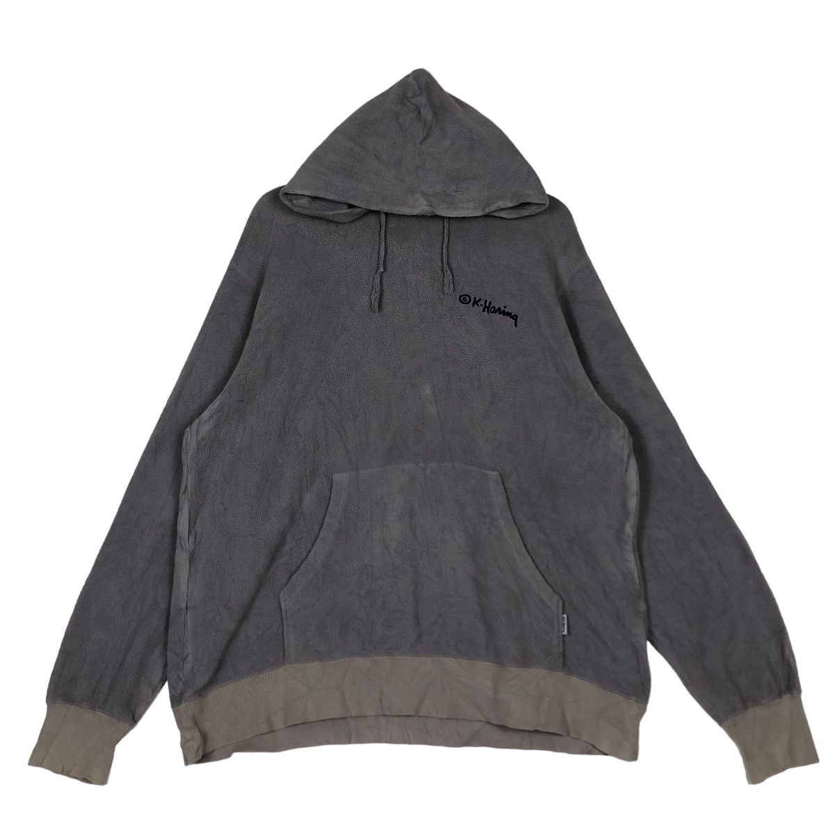Japanese Brand 🔥Vtg Hoodie Pull Over Keith Haring Big Logo Spell Out Size US XL / EU 56 / 4 - 10 Thumbnail