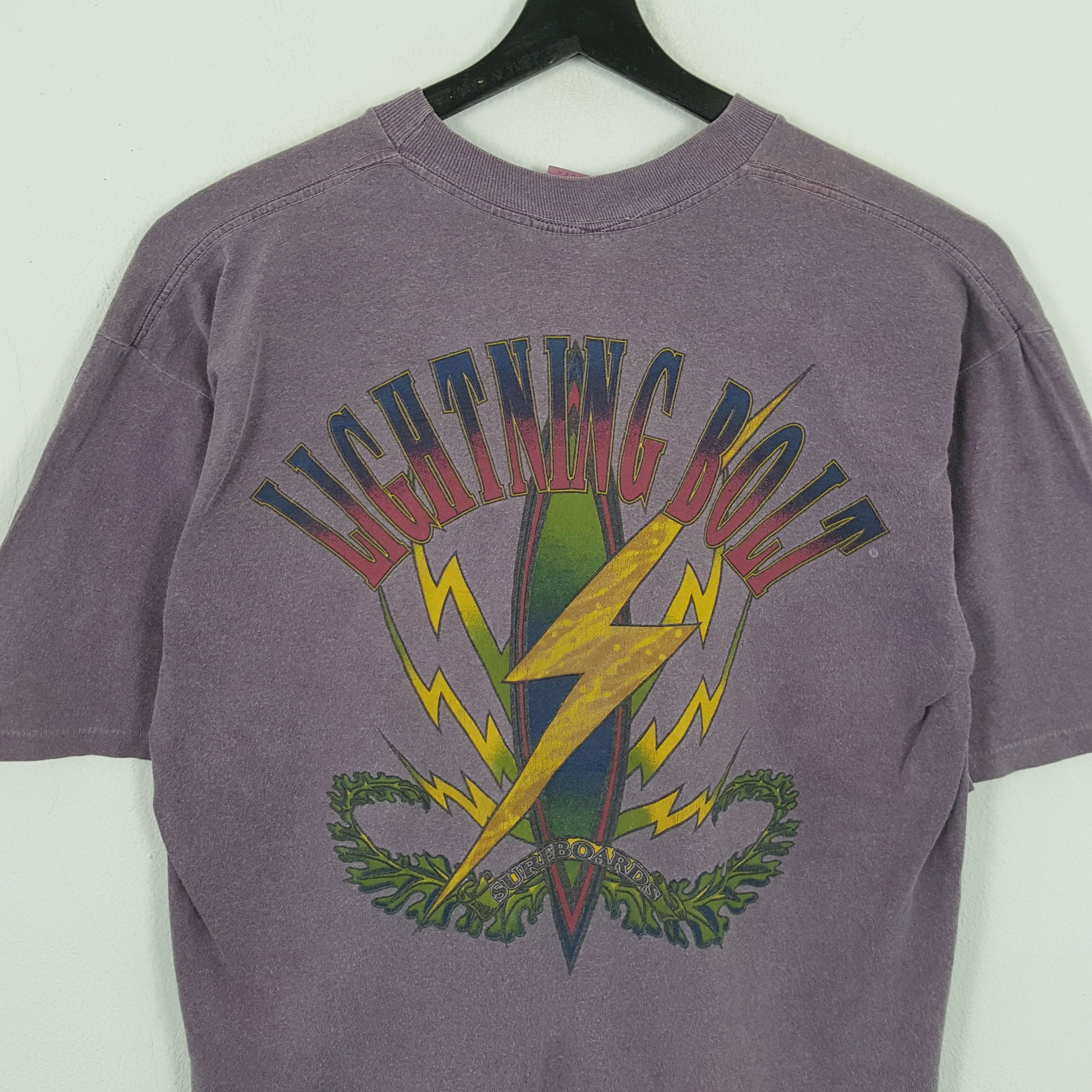 Vintage LIGHTNING BOLT SURFBOARDS Surfing Style Vintage Tshirt Size US L / EU 52-54 / 3 - 2 Thumbnail