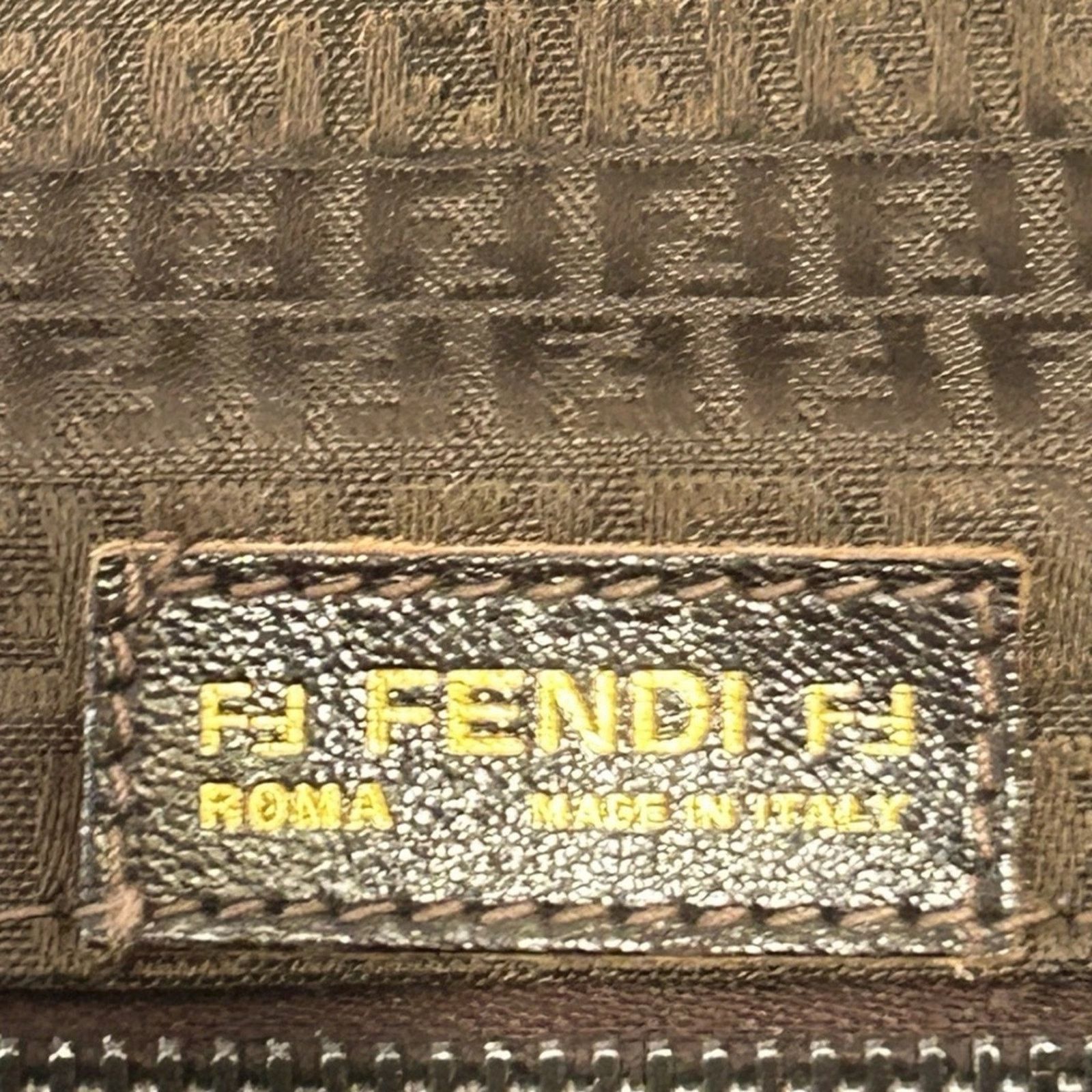 Fendi Fendi Brown Woven Leather Bag Size ONE SIZE - 10 Thumbnail