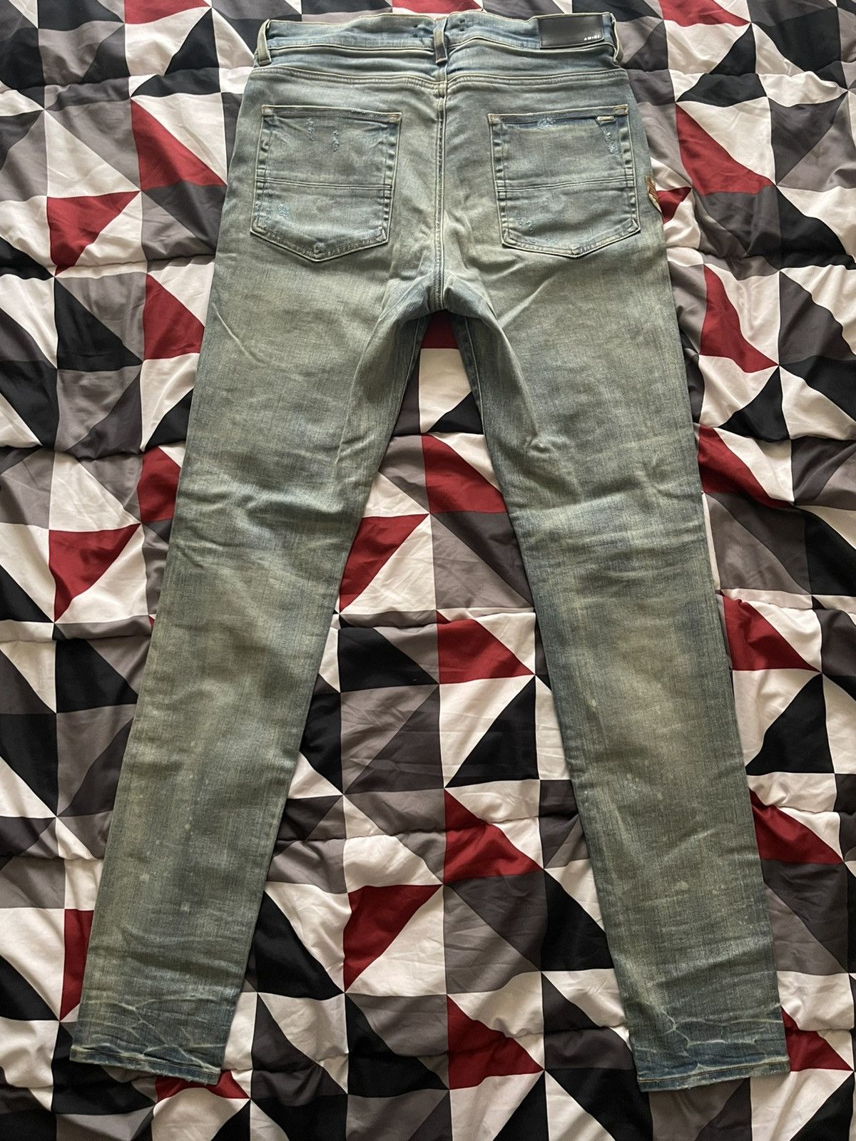 Amiri AMIRI Biker Patch Jeans Clay Indigo Distressed Size US 36 / EU 52 - 4 Thumbnail