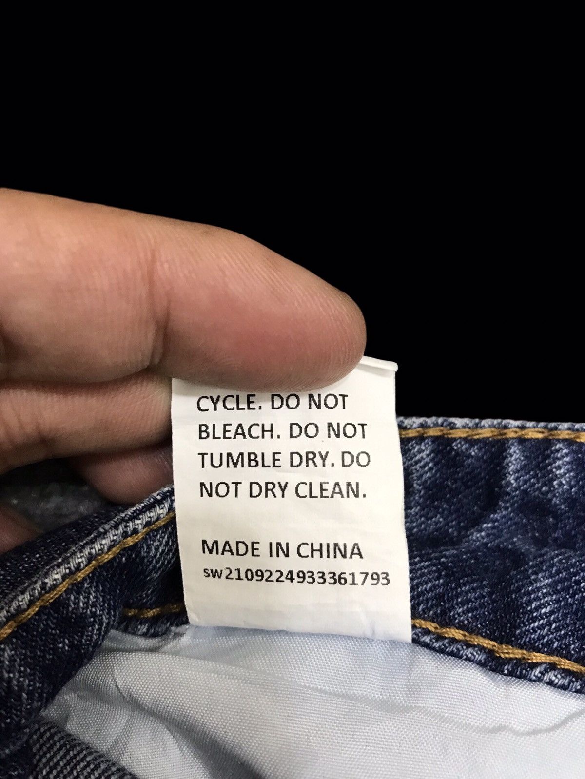 Japanese Brand 💥BAGGY💥WAKE JEANS BAGGY EXTRA LONG DENIM F353 Size US 26 / EU 42 - 18 Thumbnail