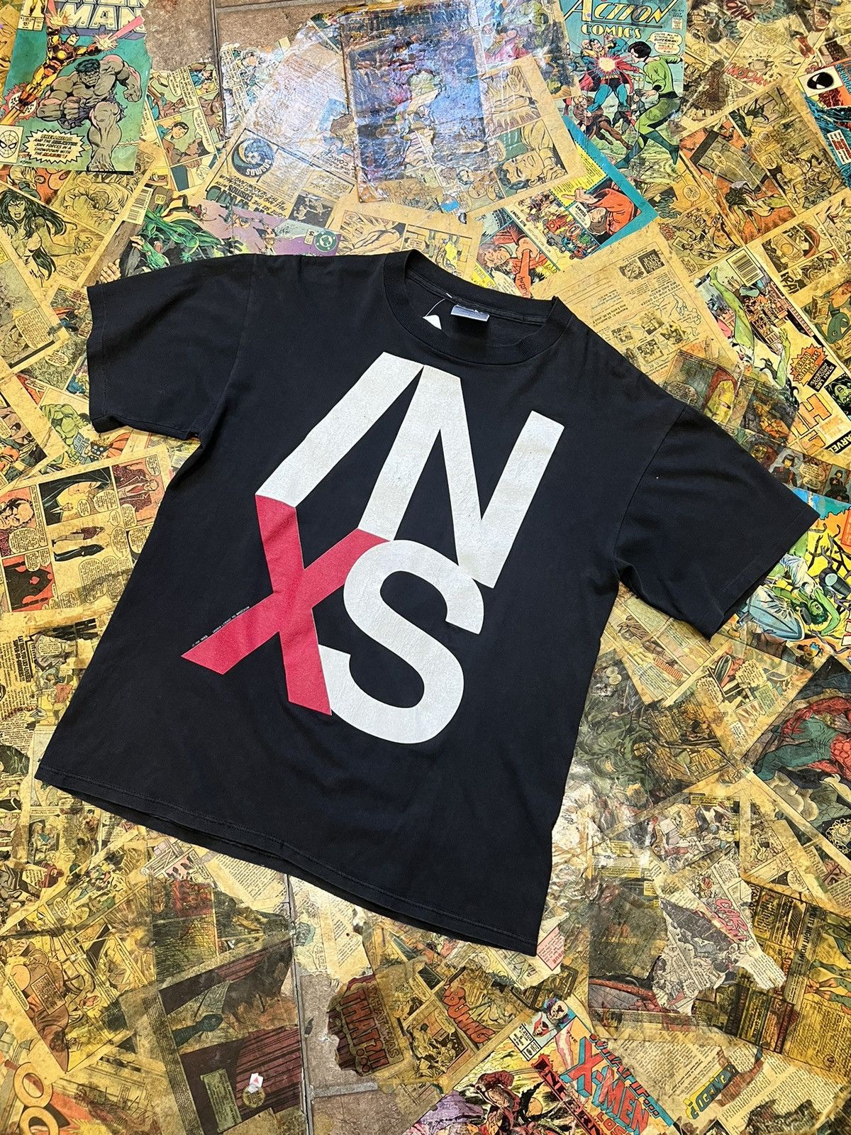 Band Tees × Vintage ‘91 INXS Tour t-shirt Size US L / EU 52-54 / 3 - 1 Thumbnail