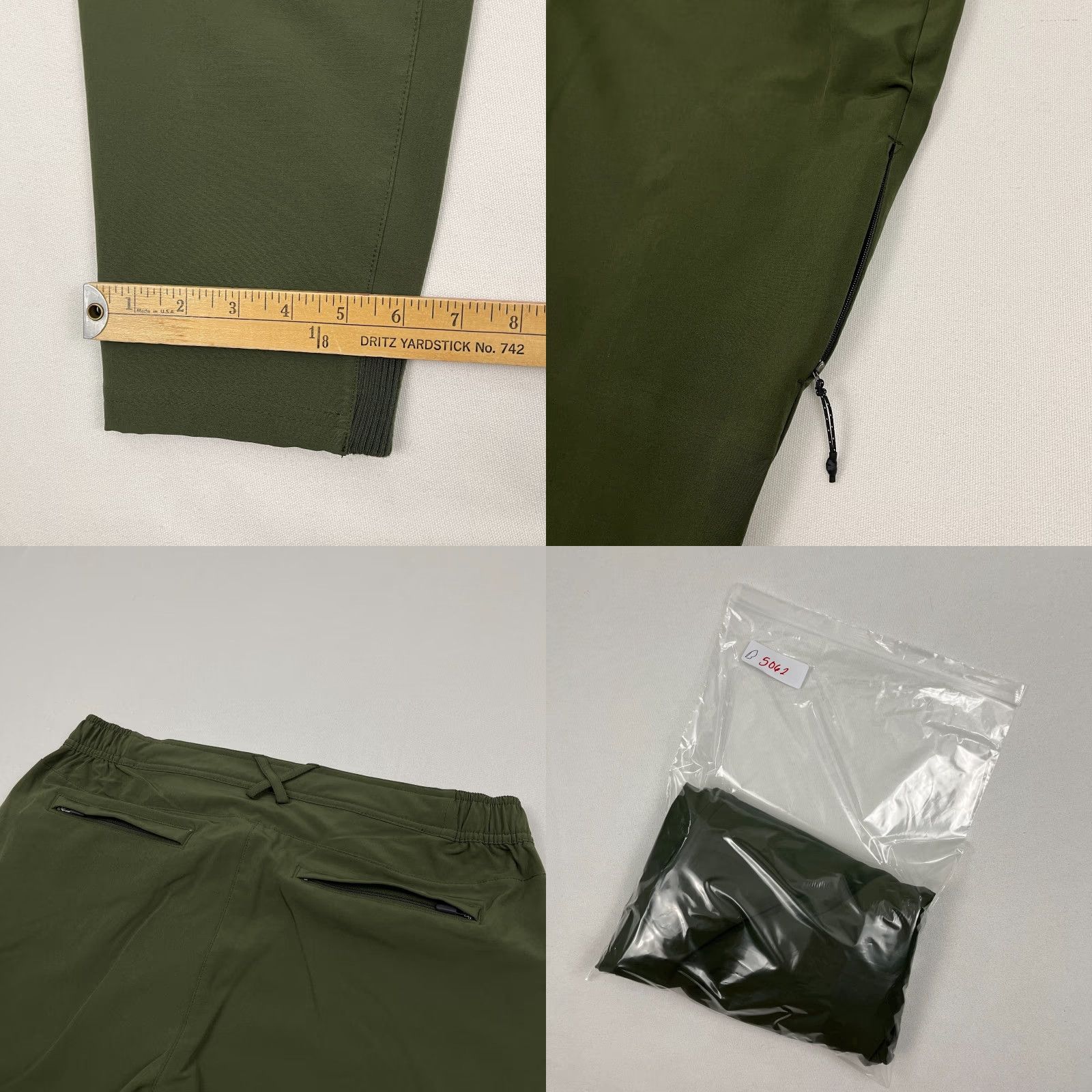 Vintage Mack Weldon Pants Mens L 34 x 30 Green Slim Tapered Stretch Golf Hike Preppy Pants Size US 33 - 8 Thumbnail