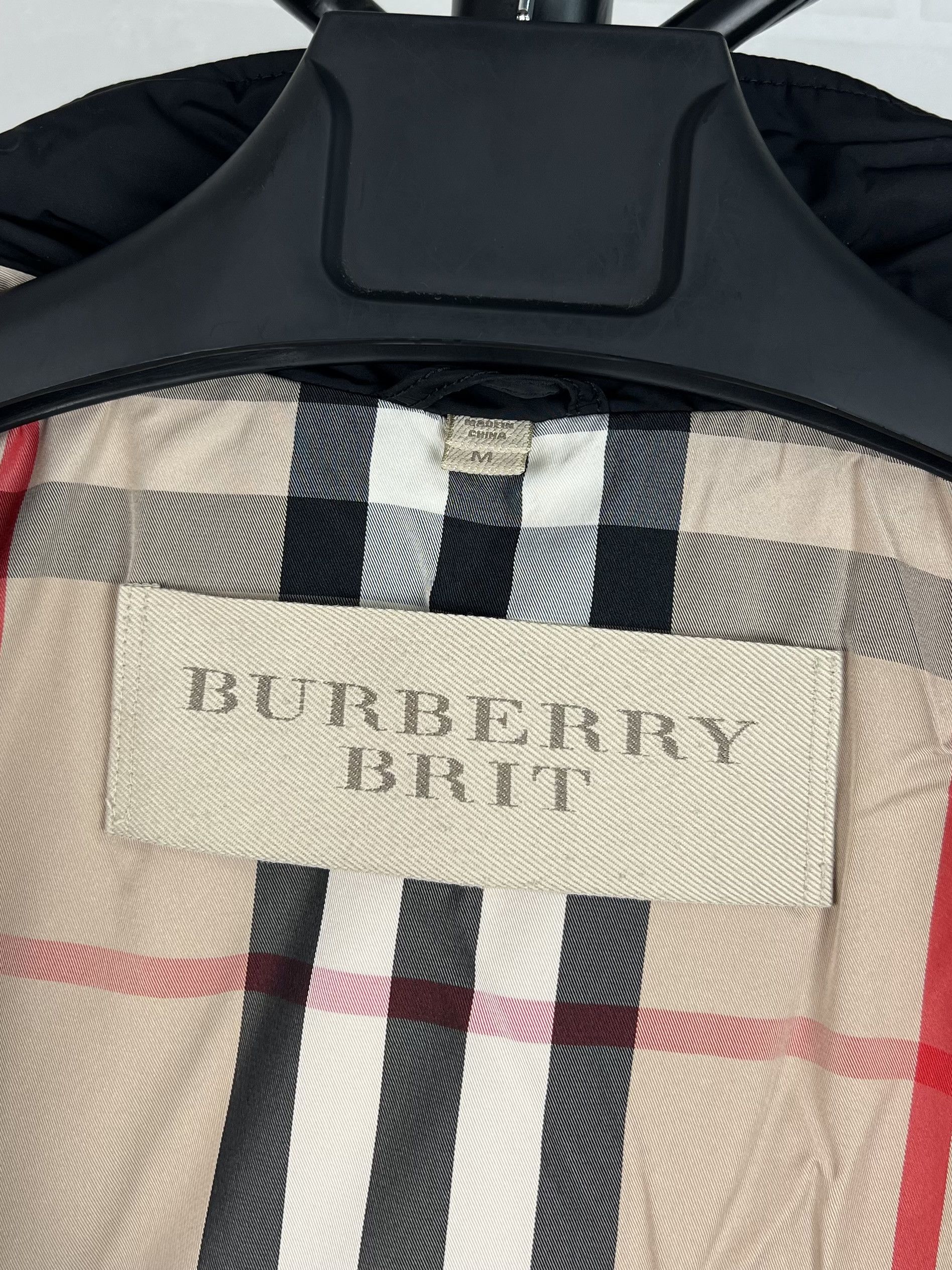 Burberry BURBERRY BRIT Down Puffer Jacket Nova Check Black Men's Size US M / EU 48-50 / 2 - 8 Thumbnail