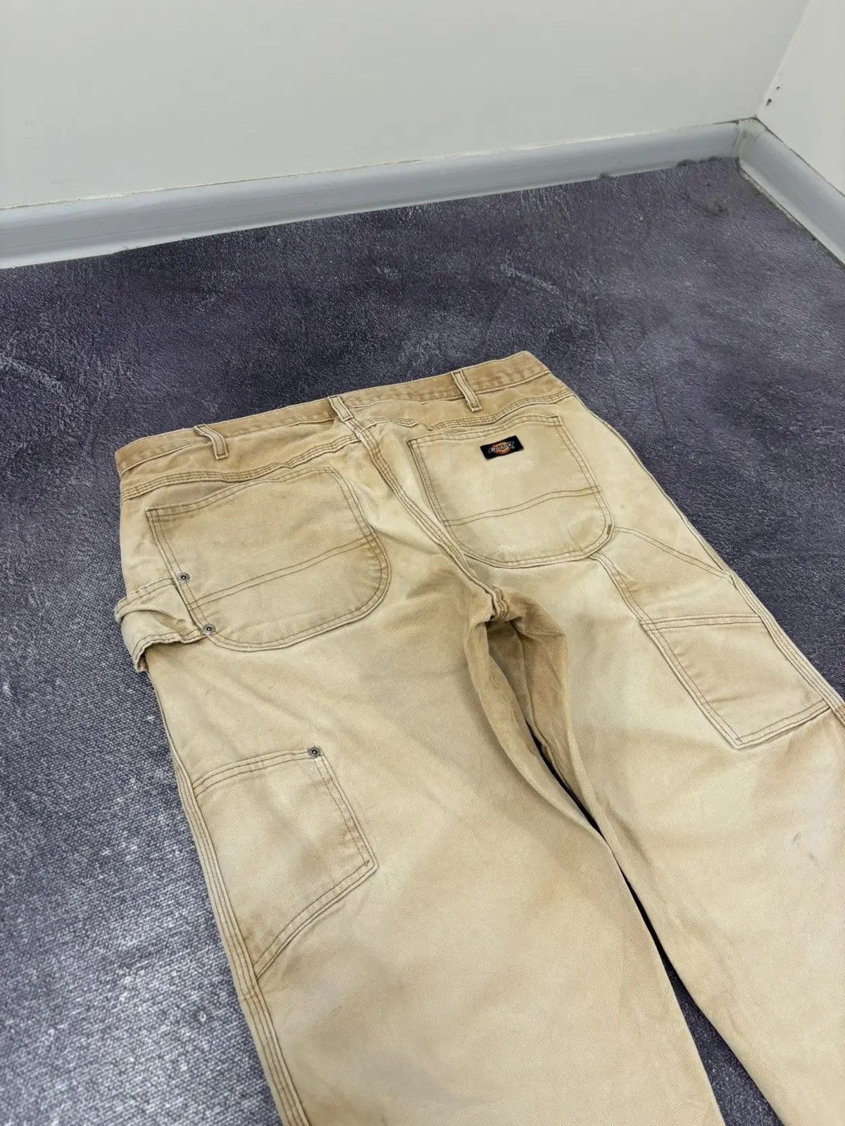 Dickies × Vintage Vintage Dickies Faded Mustard Work Hype Baggy Pants Size US 36 / EU 52 - 5 Thumbnail