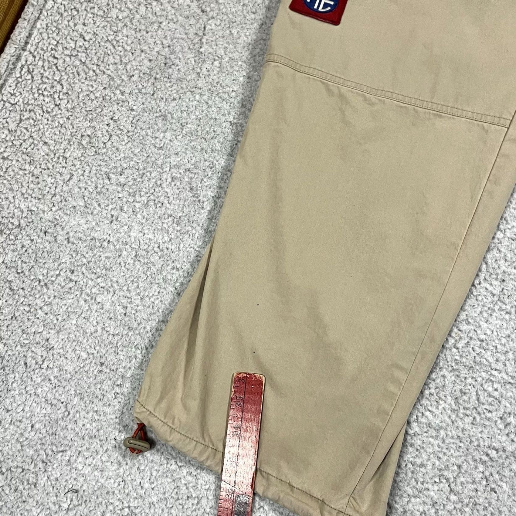 American Eagle Outfitters VINTAGE American Eagle Cargo Pants Men 34x34 Beige Paratrooper Y2K Baggy Utility Cargo Size US 34 / EU 50 - 4 Thumbnail