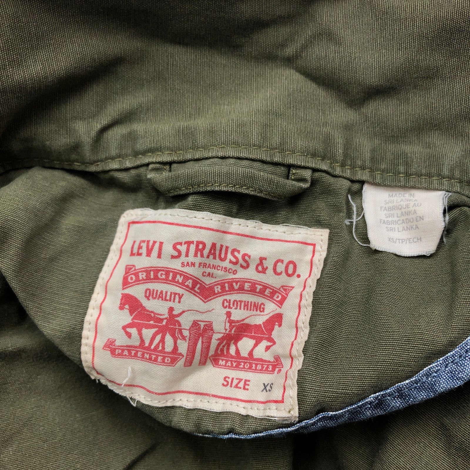 Levi's Levis Military Field Utility Jacket Womens XS Long Sleeve Size XS / US 0-2 / IT 36-38 - 3 Thumbnail