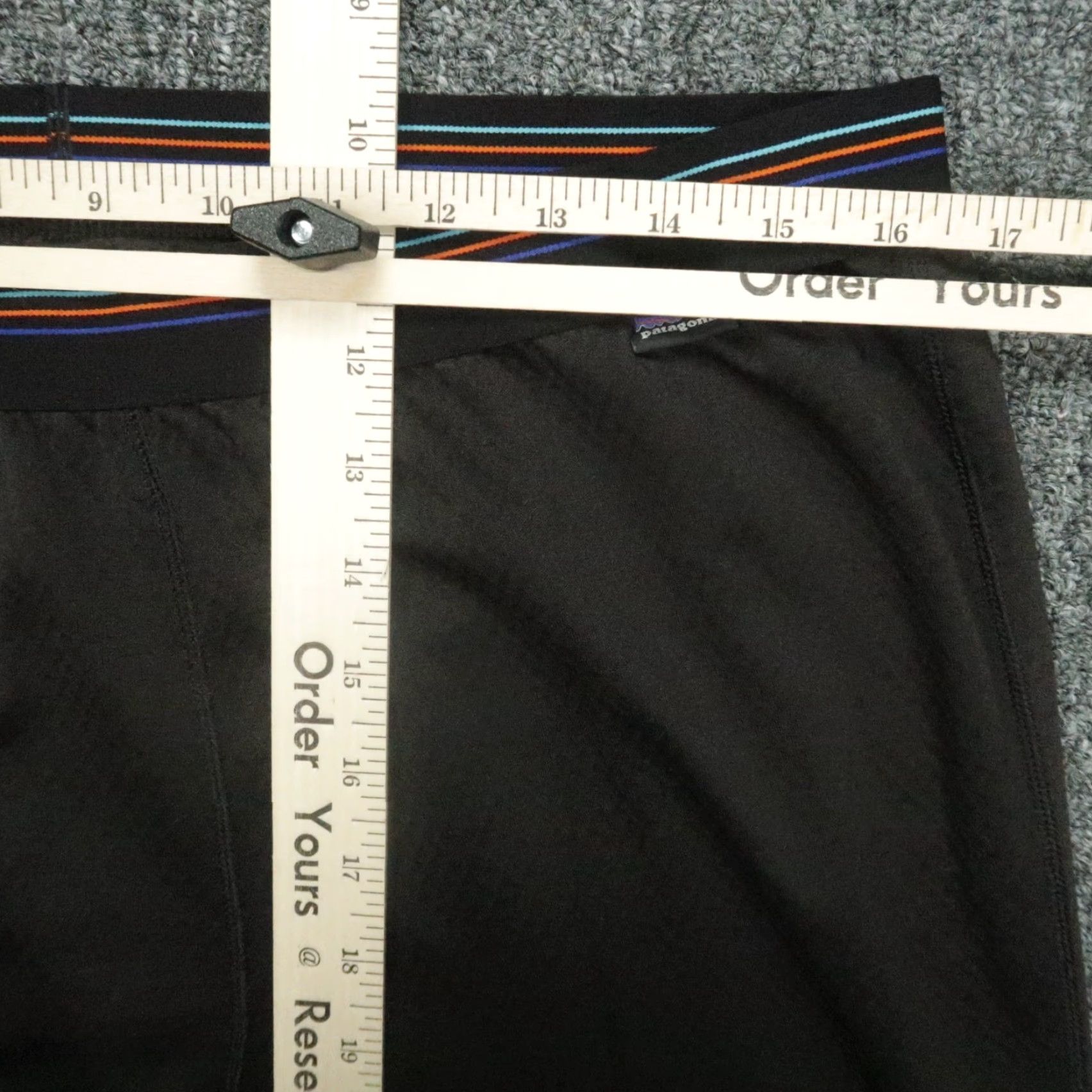Patagonia Patagonia Pants Mens Extra Large Black Capilene Midweight Bottoms Baselayer XL Size US 36 / EU 52 - 7 Thumbnail