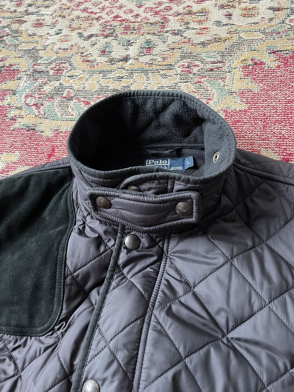 Polo Ralph Lauren Polo Ralph Lauren Quilted Calf Suede Patches Jacket 3636AC Size US L / EU 52-54 / 3 - 7 Thumbnail