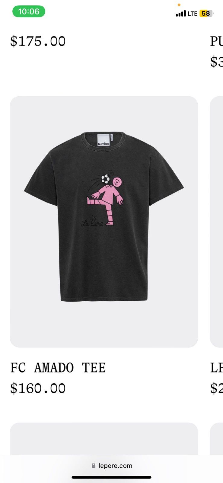 Le Pere Le Pere oversized soccer tee Size US M / EU 48-50 / 2 - 5 Thumbnail