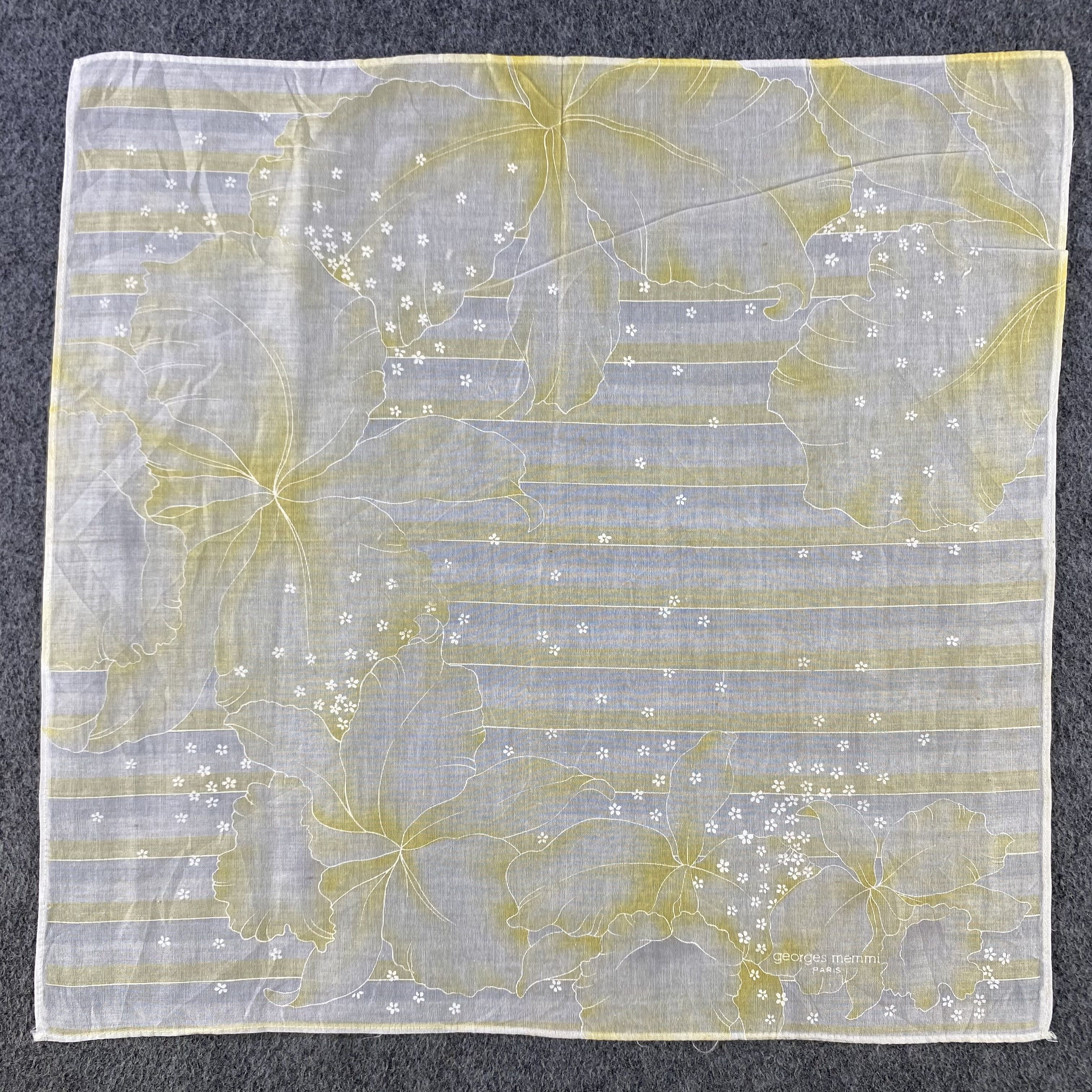 Vintage Georges Memmi Handkerchief/Neckerchief/Bandana HC820 Size ONE SIZE - 1 Thumbnail